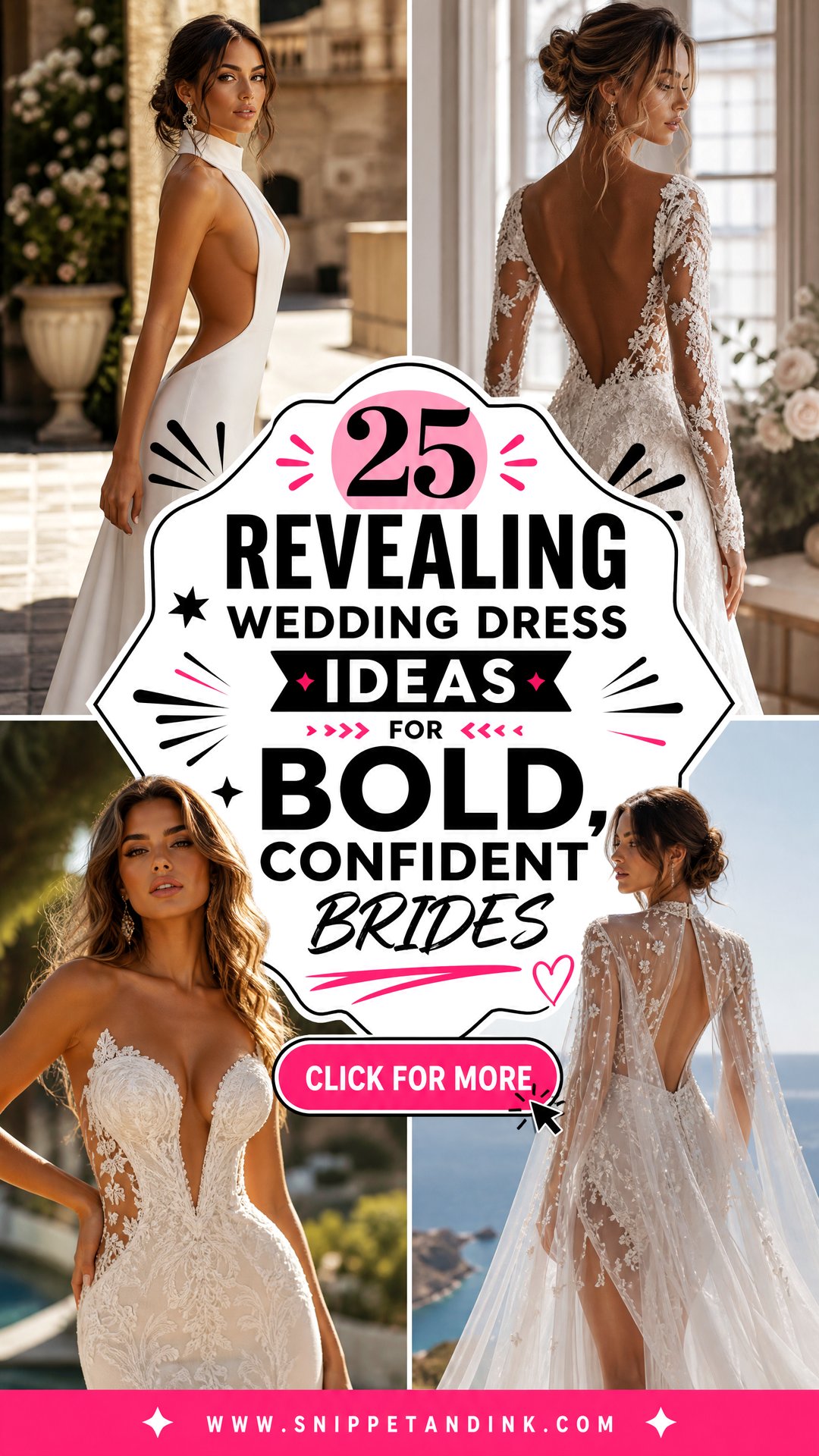 25 Revealing Wedding Dress Ideas for Bold Confident Brides - 25 Revealing Wedding Dress Ideas for Bold, Confident Brides