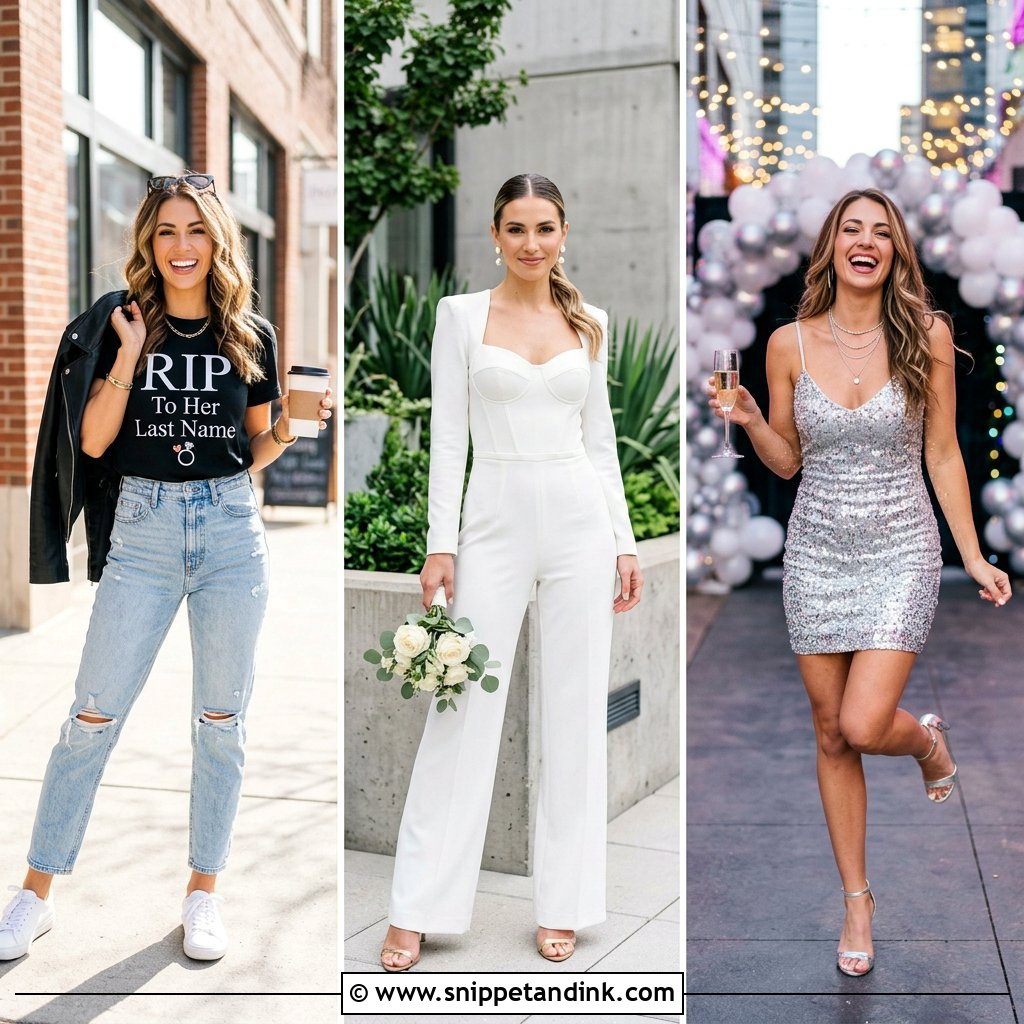 25 Rip to Her Last Name Bachelorette Outfit Ideas for the Bride