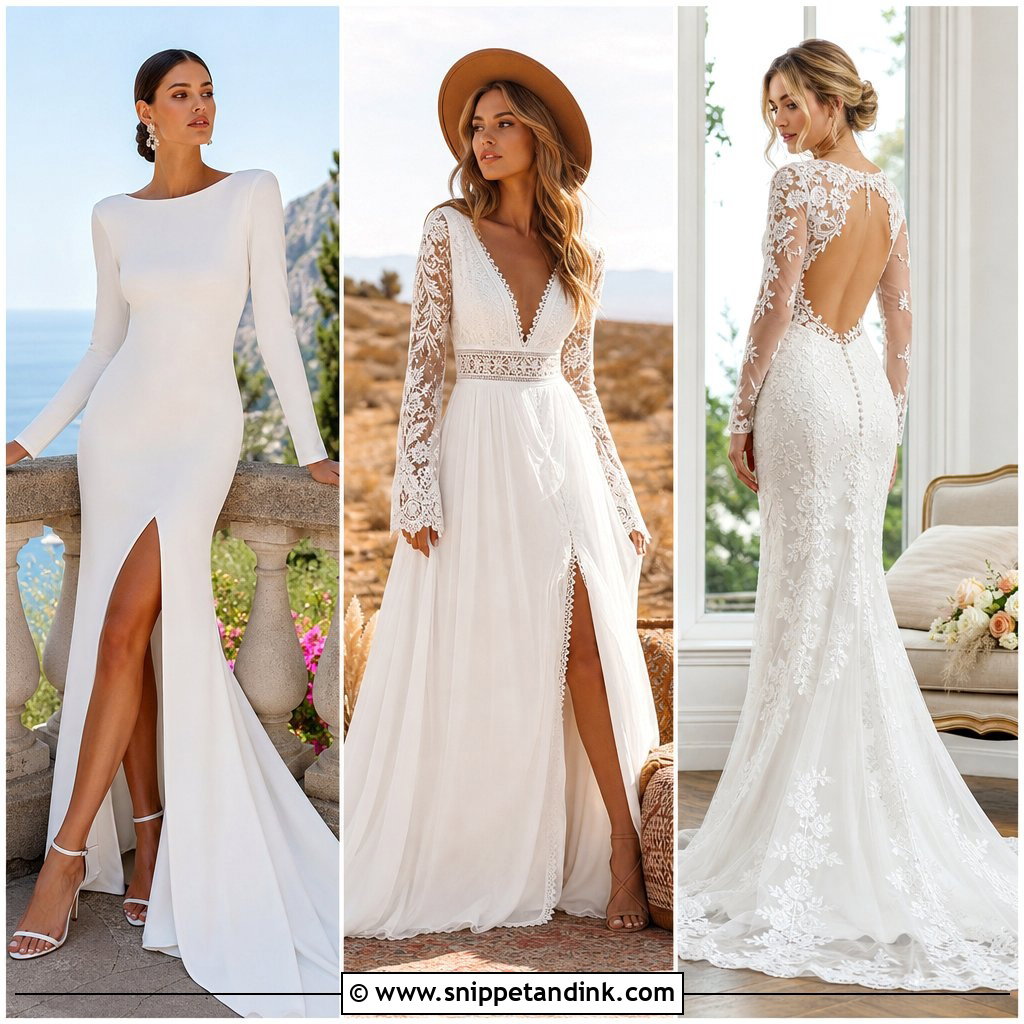 25 Romantic Long Sleeve Wedding Dress Ideas: Winter Bridal Edit