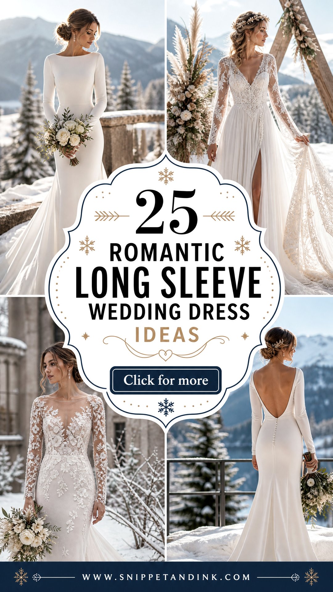 25 Romantic Long Sleeve Wedding Dress Ideas Winter Bridal Edit - 25 Romantic Long Sleeve Wedding Dress Ideas: Winter Bridal Edit
