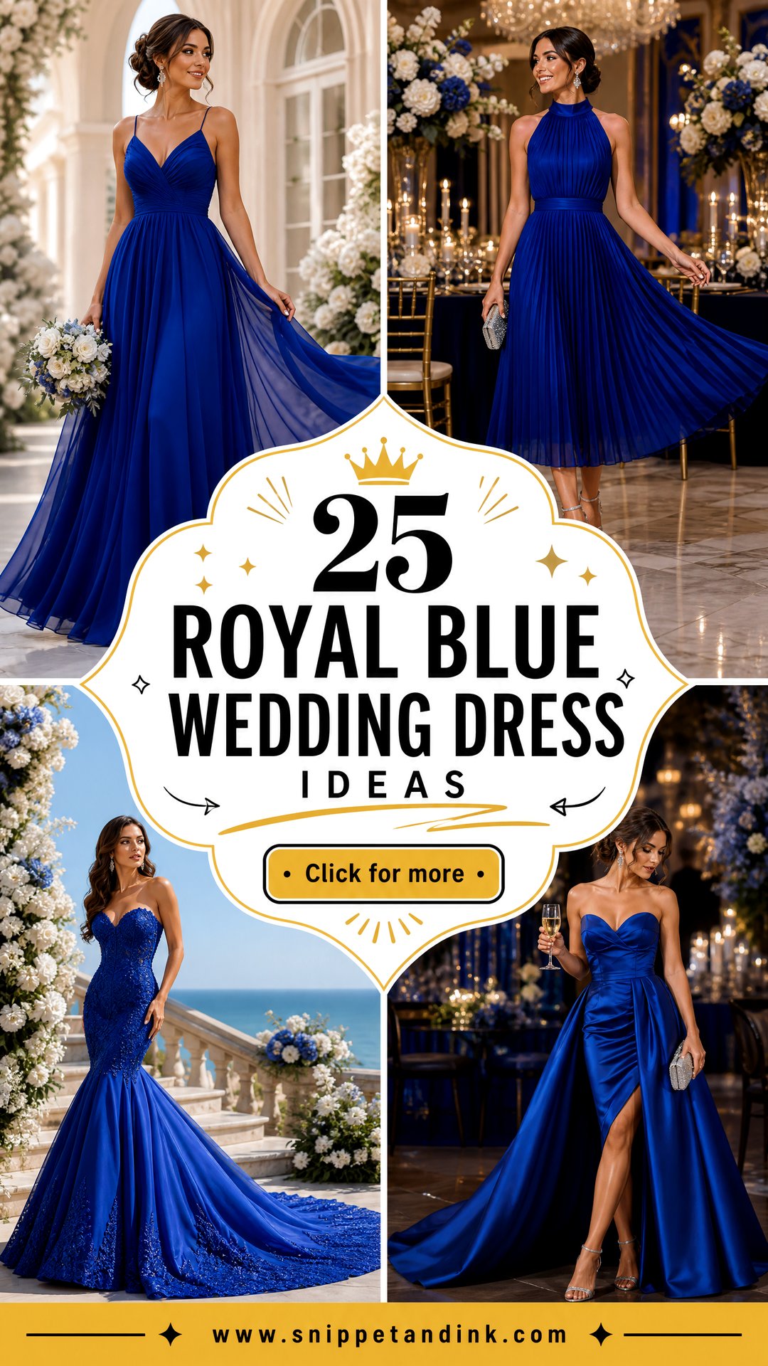 25 Royal Blue Wedding Dress Ideas Bold Bridal Inspiration - 25 Royal Blue Wedding Dress Ideas: Bold Bridal Inspiration