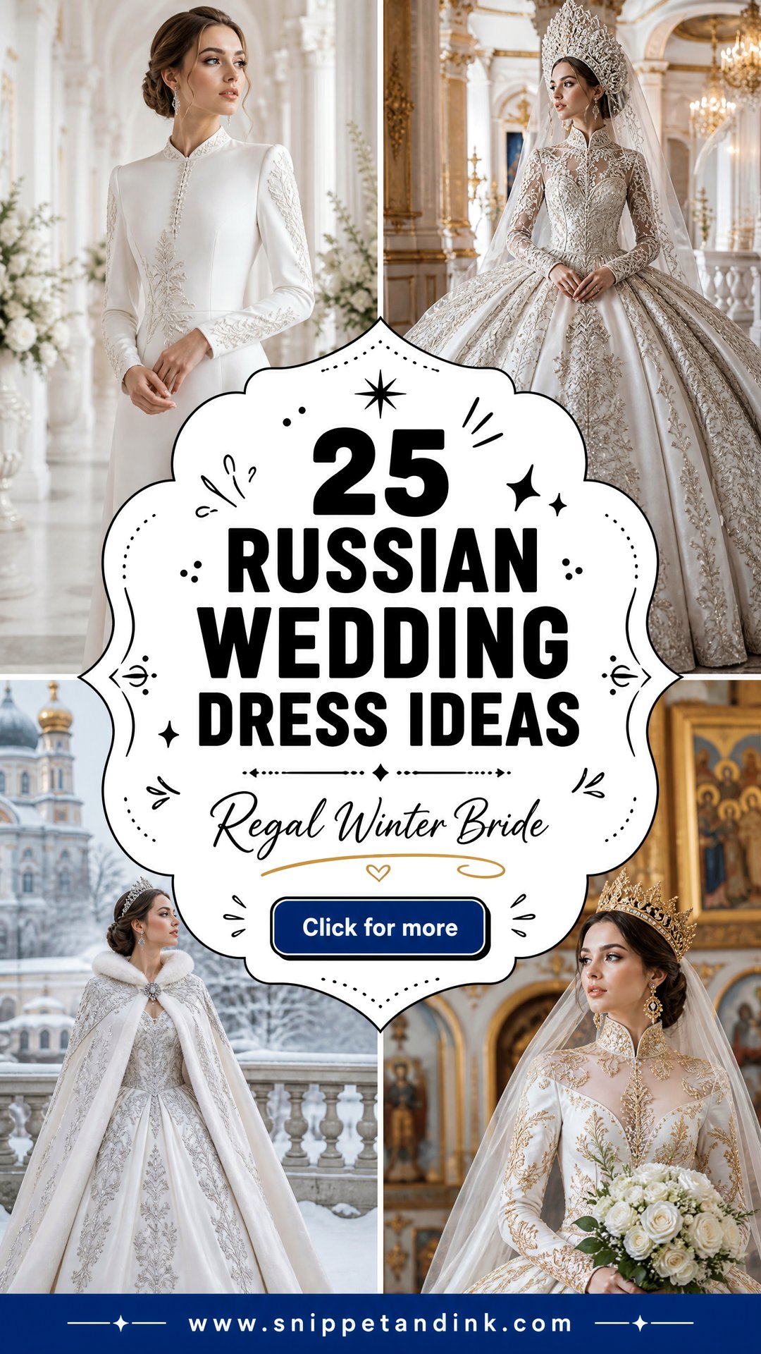 25 Russian Wedding Dress Ideas for Regal Winter Brides Today - 25 Russian Wedding Dress Ideas for Regal Winter Brides Today