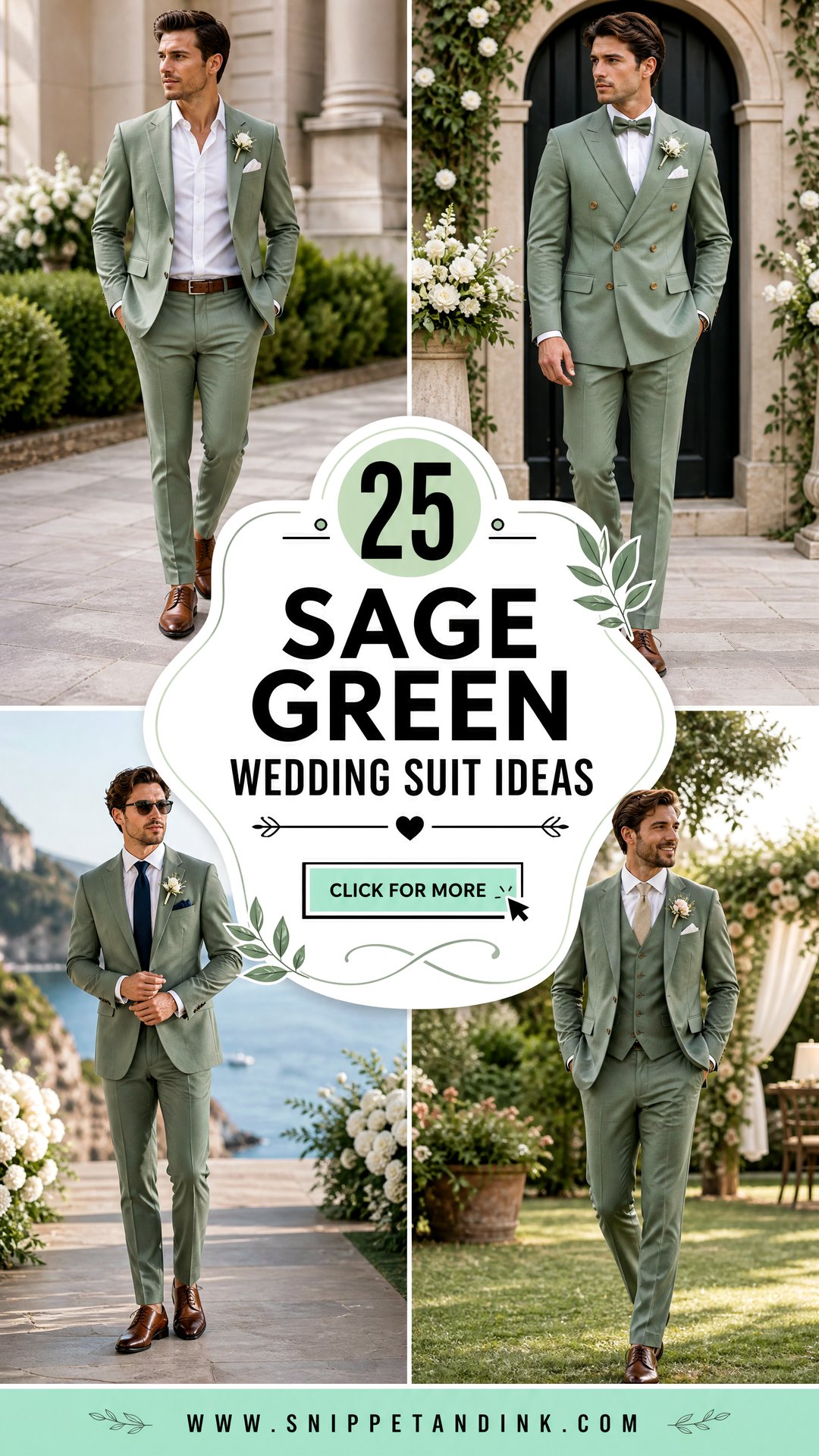 25 Sage Green Wedding Suit Ideas Fresh Looks for Modern Grooms - 25 Sage Green Wedding Suit Ideas: Fresh Looks for Modern Grooms