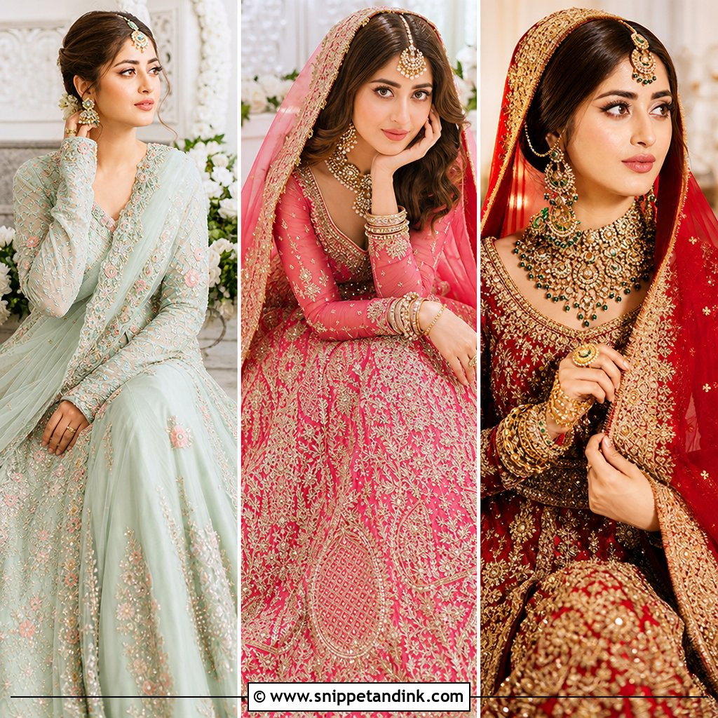 25 Sajal Ali Bridal Look Ideas