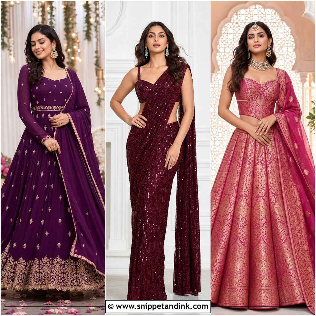 25 Sangeet Dresses That Bring Glamour to Wedding Festivities