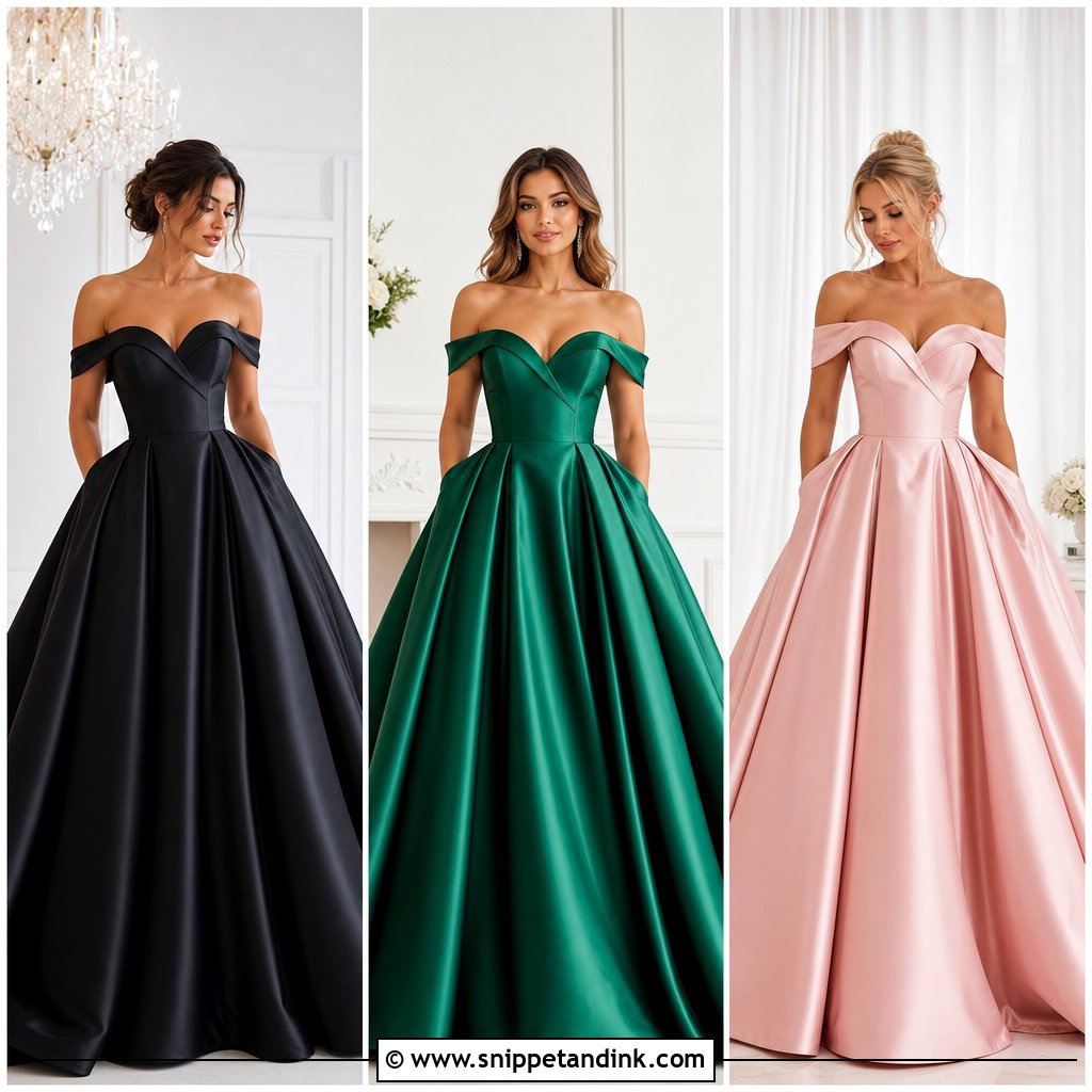 25 Satin Ball Gown Ideas