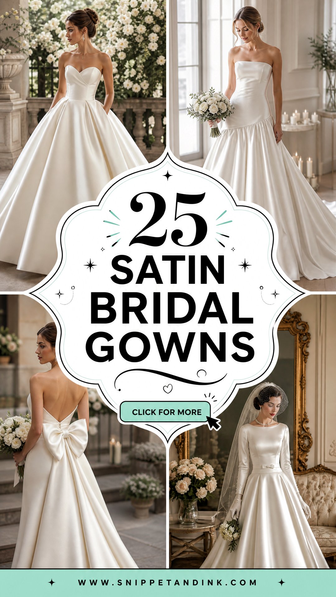 25 Satin Bridal Gowns for an Effortlessly Elegant Look - 25 Satin Bridal Gowns for an Effortlessly Elegant Look