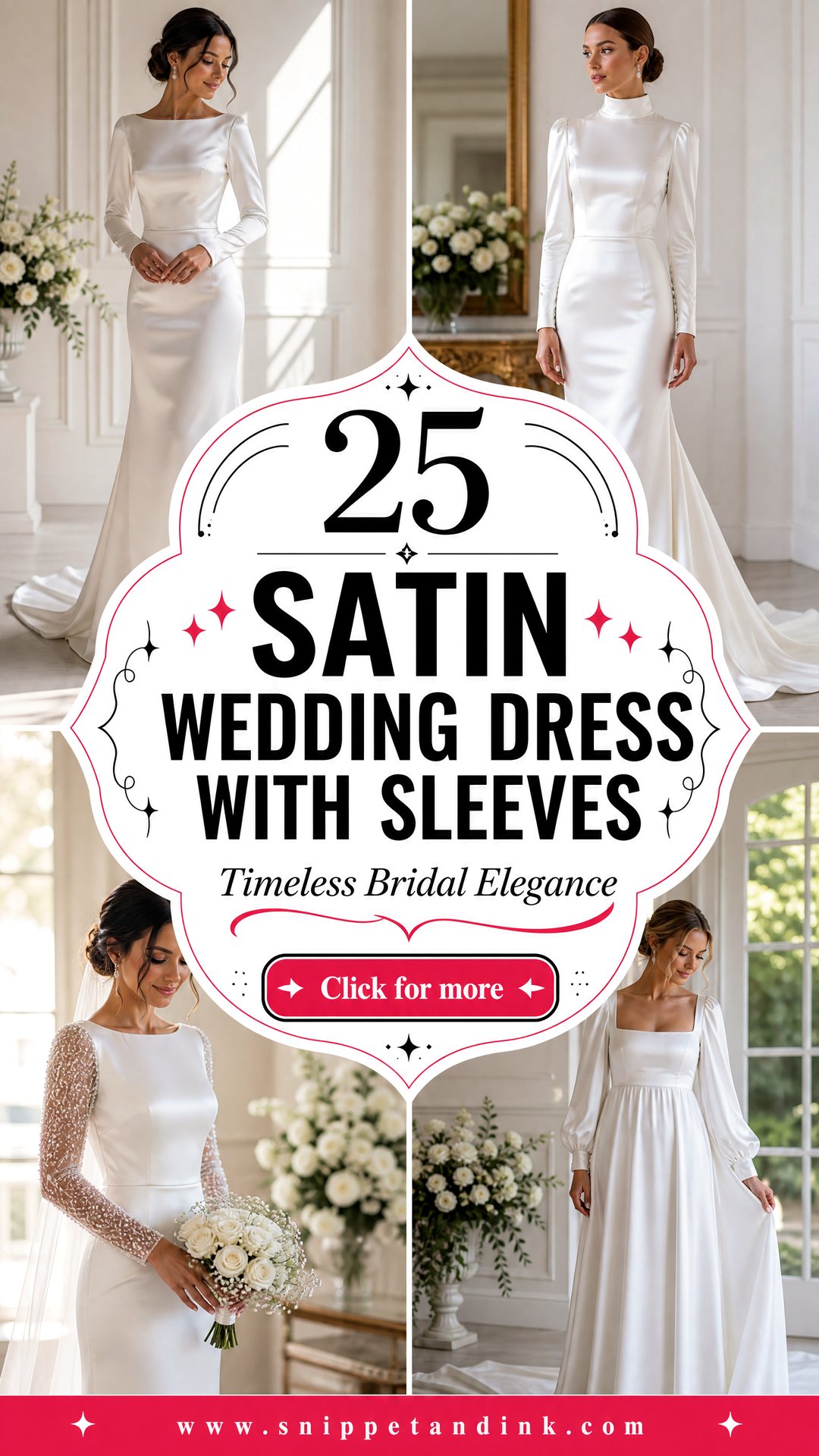25 Satin Wedding Dress with Sleeves for Timeless Brides - 25 Satin Wedding Dress with Sleeves for Timeless Brides