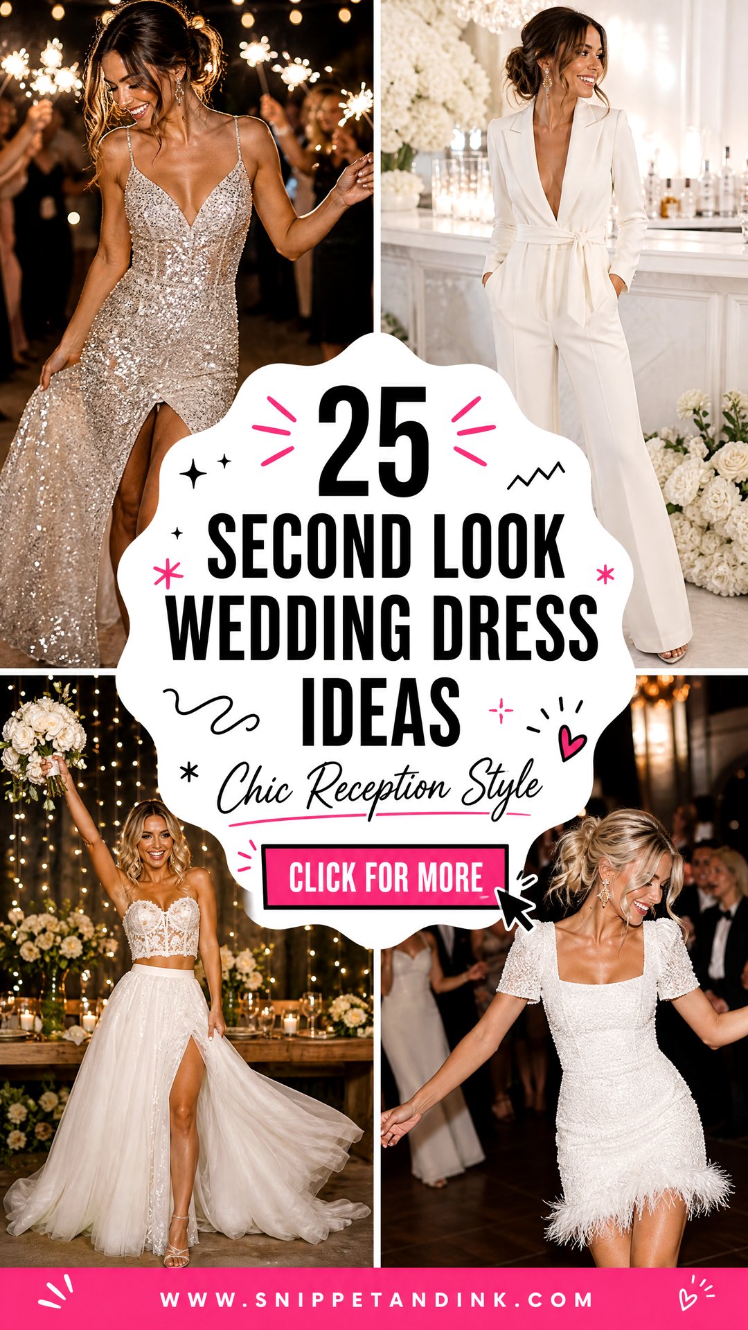 25 Second Look Wedding Dress Ideas for a Chic Reception - 25 Second Look Wedding Dress Ideas for a Chic Reception