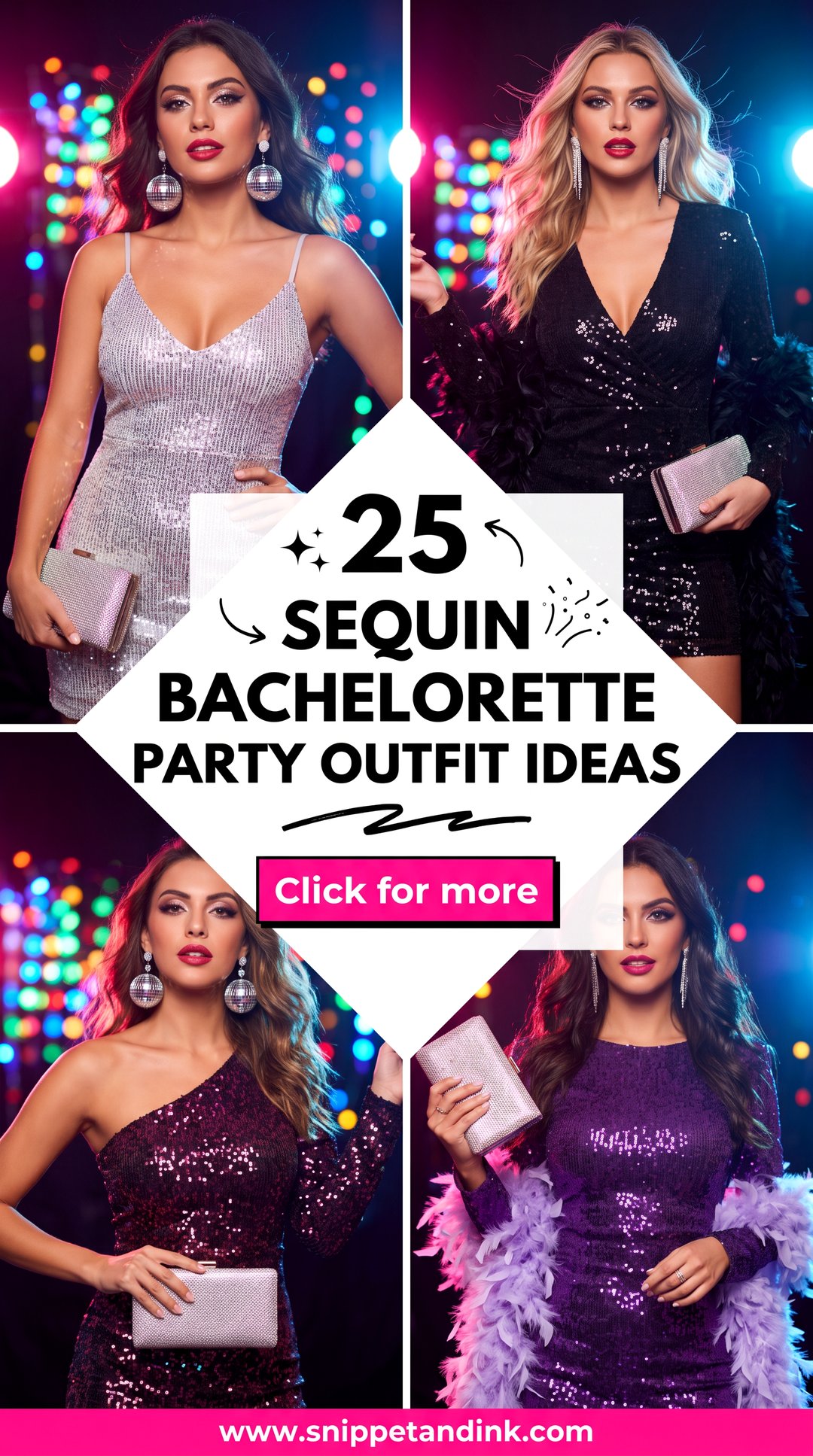25 Sequin Bachelorette Party Outfit Ideas for a Sparkling Night - 25 Sequin Bachelorette Party Outfit Ideas for a Sparkling Night