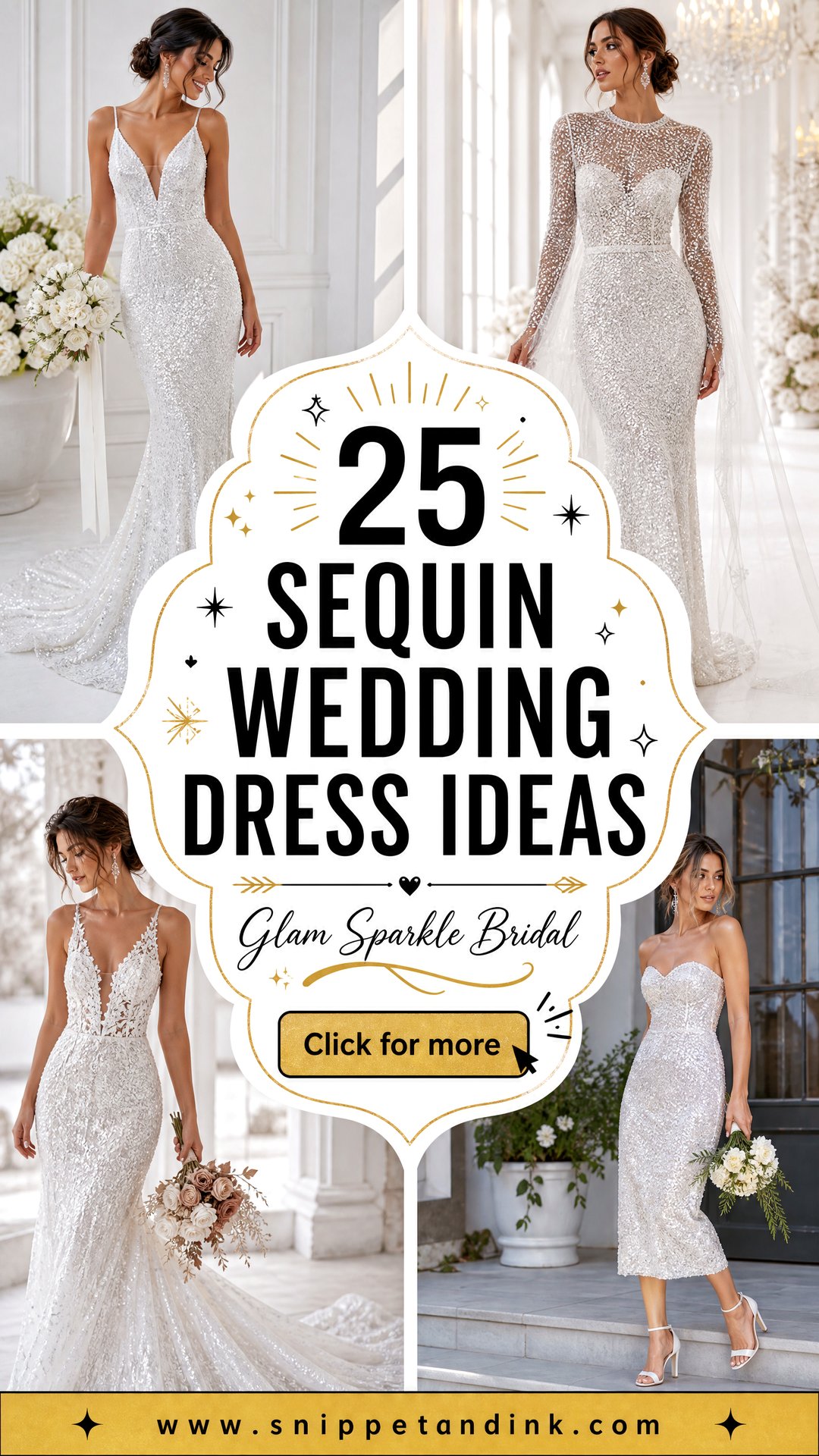 25 Sequin Wedding Dress Ideas Glam Sparkle for Modern Brides - 25 Sequin Wedding Dress Ideas: Glam Sparkle for Modern Brides