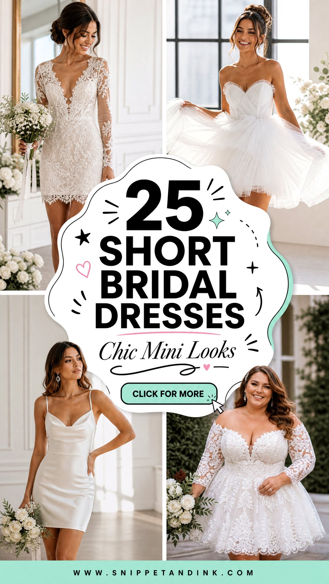 25 Short Bridal Dresses Chic Mini Looks for Modern Brides - 25 Short Bridal Dresses: Chic Mini Looks for Modern Brides