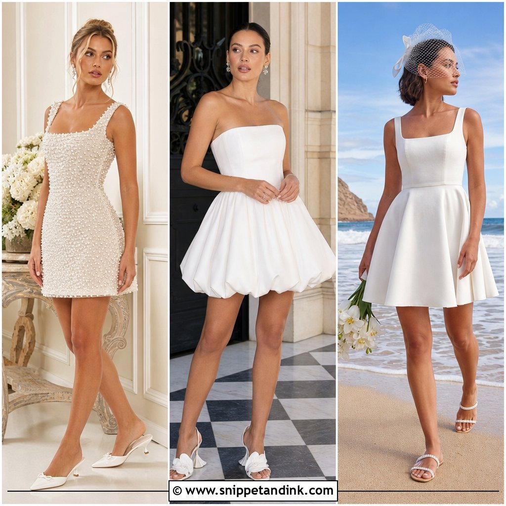25 Short Bridal Gown Ideas for a Chic Modern Ceremony Look