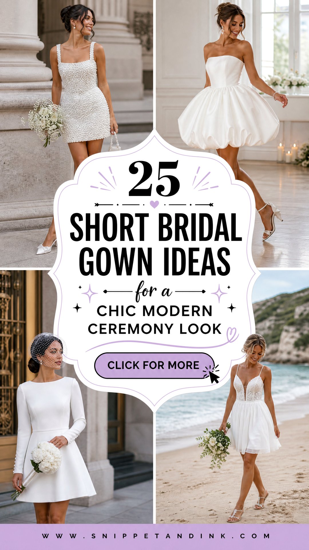 25 Short Bridal Gown Ideas for a Chic Modern Ceremony Look - 25 Short Bridal Gown Ideas for a Chic Modern Ceremony Look