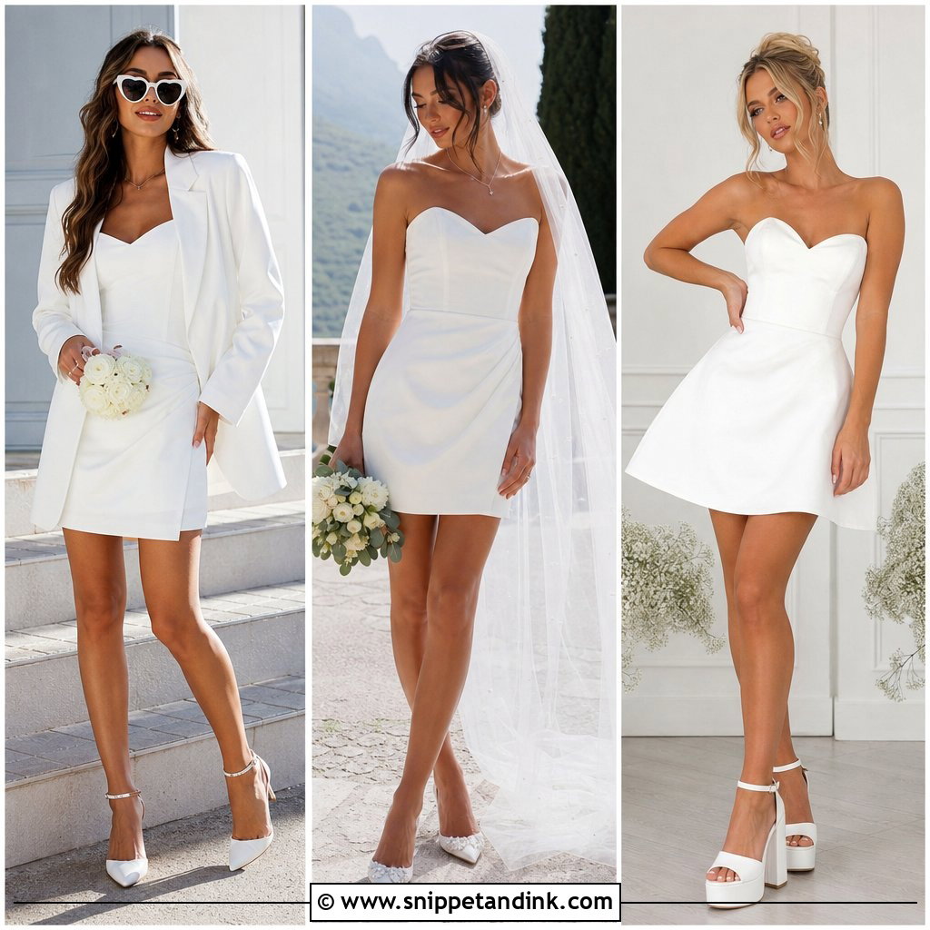 25 Short Bride Dresses for a Stylish Modern Wedding Look