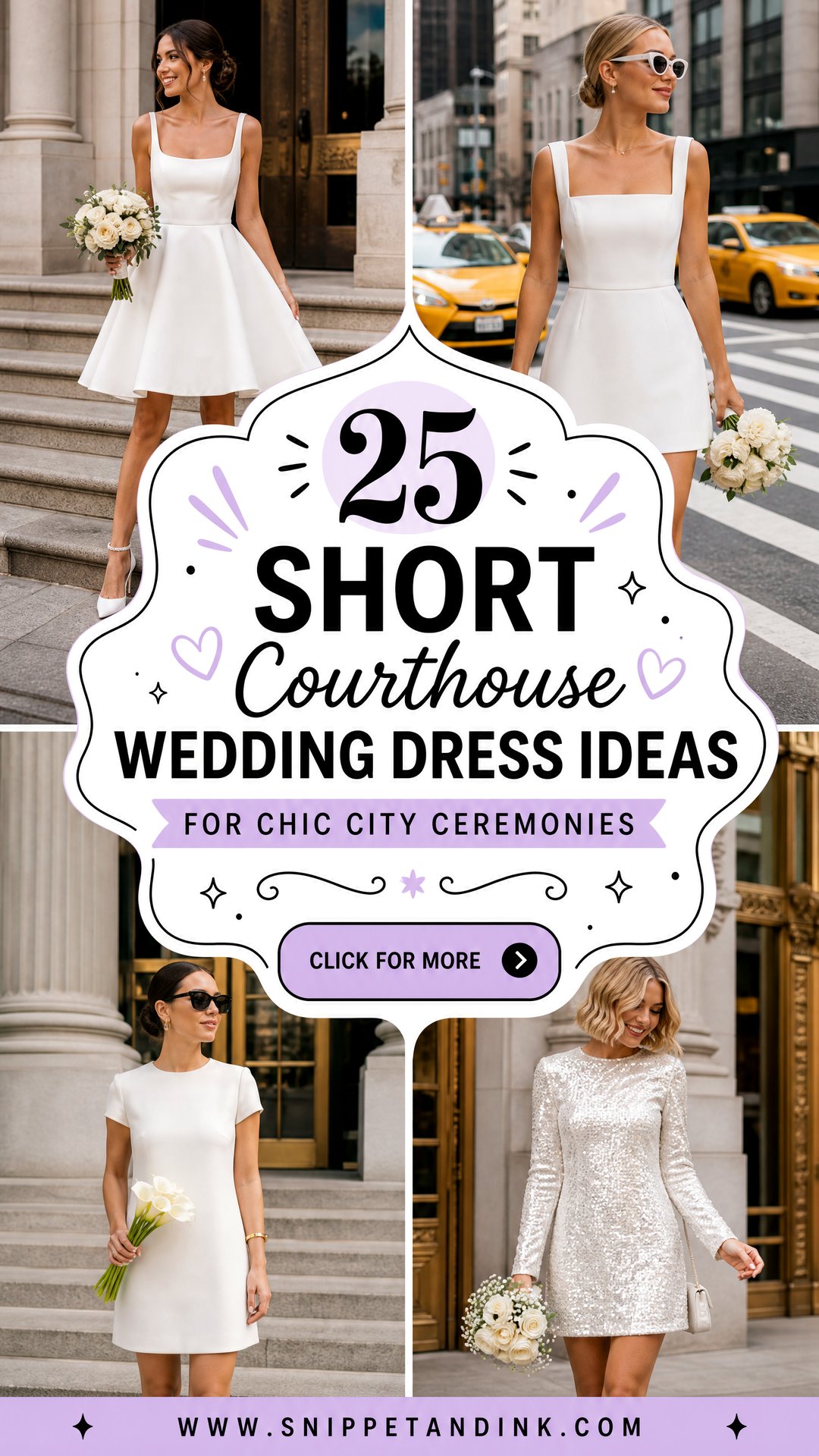 25 Short Courthouse Wedding Dress Ideas for Chic City Ceremonies - 25 Short Courthouse Wedding Dress Ideas for Chic City Ceremonies