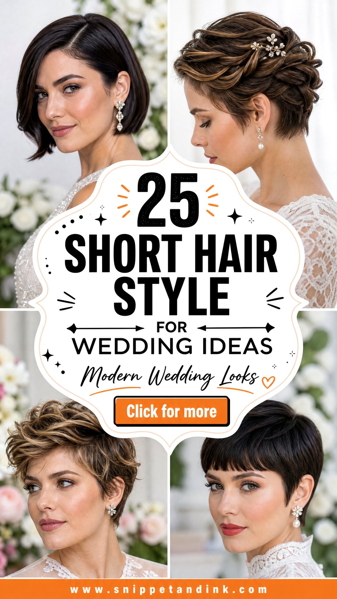 25 Short Hair Style for Wedding Ideas for Modern Looks - 25 Short Hair Style for Wedding Ideas for Modern Looks