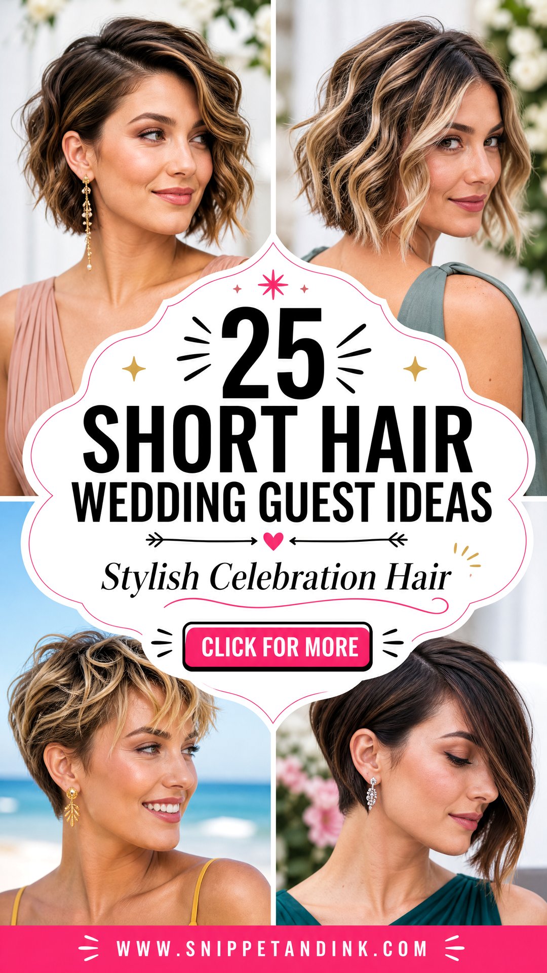 25 Short Hair Wedding Guest Ideas for Stylish Celebrations - 25 Short Hair Wedding Guest Ideas for Stylish Celebrations
