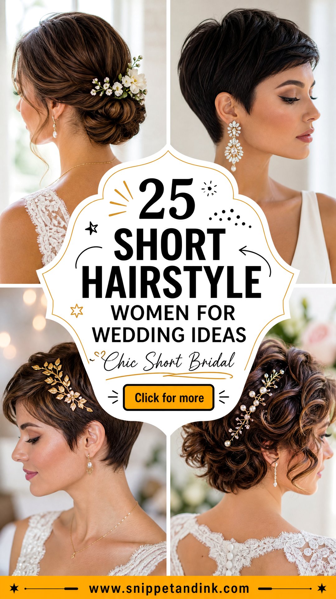 25 Short Hairstyle Women for Wedding Ideas Chic Looks - 25 Short Hairstyle Women for Wedding Ideas: Chic Looks