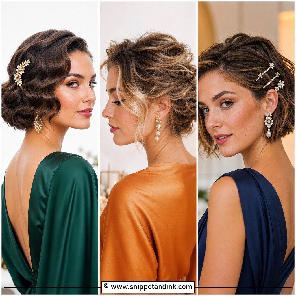 25 Short Hairstyles for Wedding Guest Looks That Shine