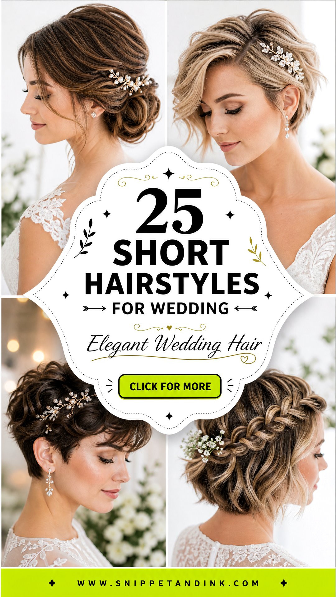 25 Short Hairstyles for Wedding That Feel Elegant - 25 Short Hairstyles for Wedding That Feel Elegant