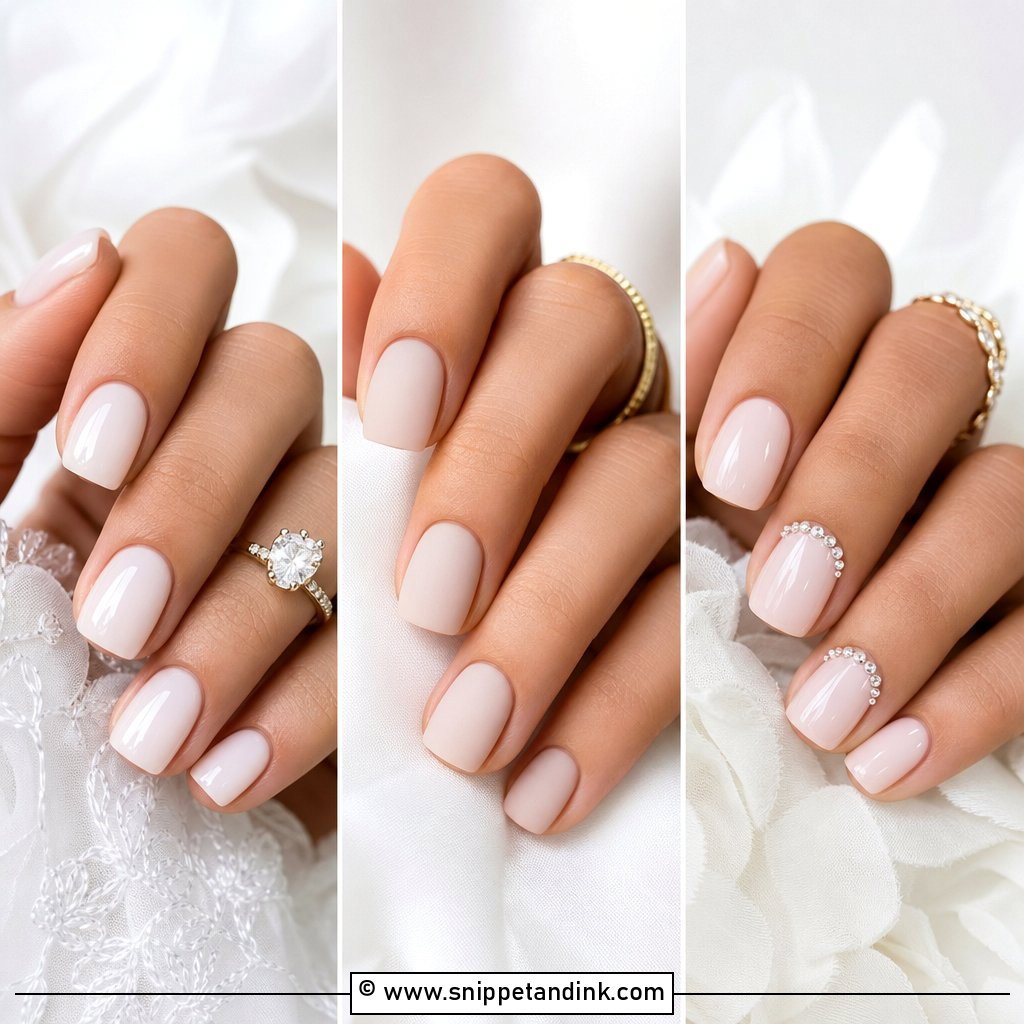 25 Short Wedding Nails for Bride Elegant Ideas to Try