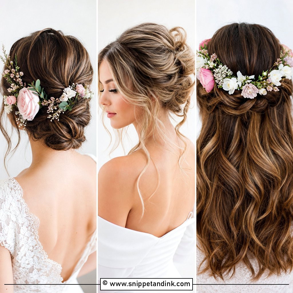 25 Shoulder Length Bridal Hair Ideas for Romantic Brides
