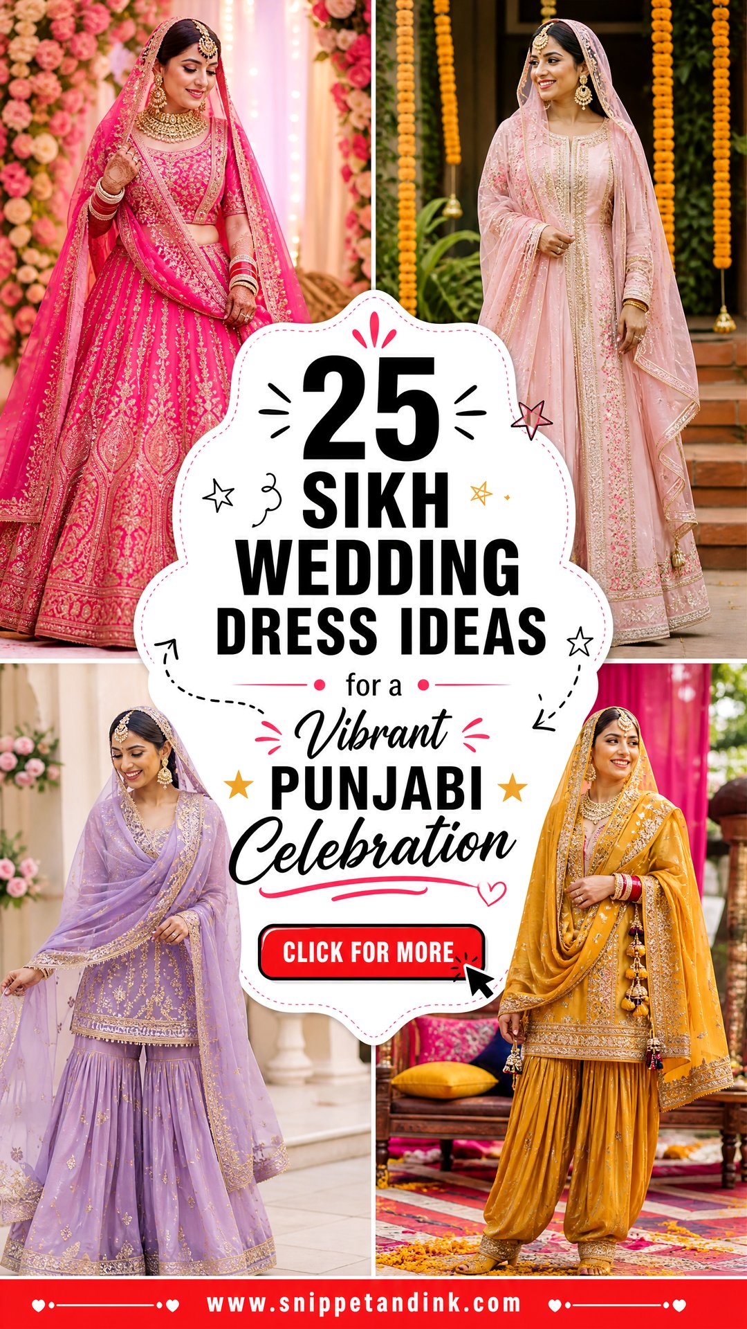 25 Sikh Wedding Dress Ideas for a Vibrant Punjabi Celebration - 25 Sikh Wedding Dress Ideas for a Vibrant Punjabi Celebration
