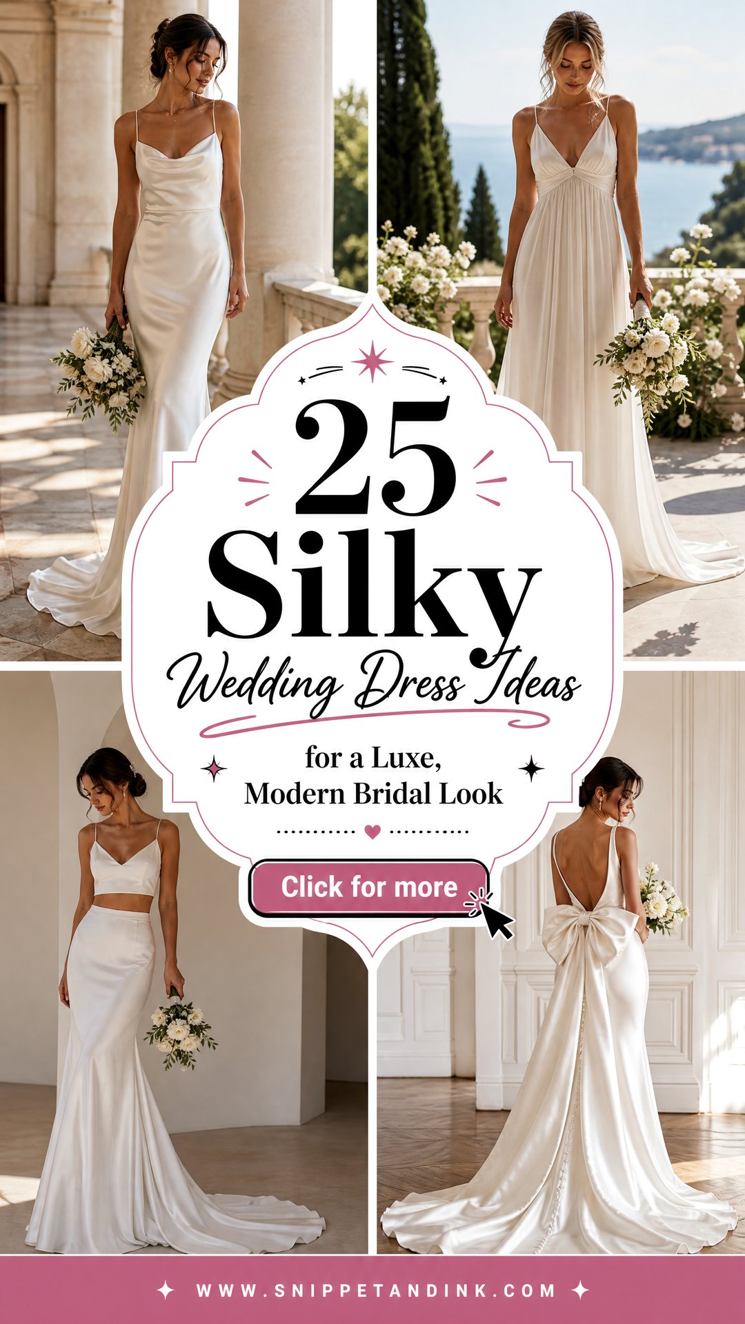 25 Silky Wedding Dress Ideas for a Luxe Modern Bridal Look - 25 Silky Wedding Dress Ideas for a Luxe, Modern Bridal Look