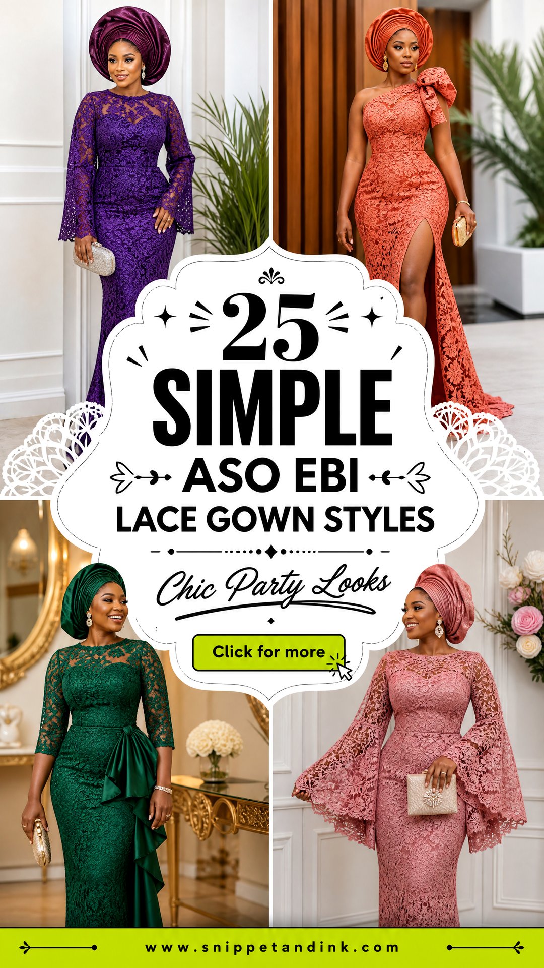 25 Simple Aso Ebi Lace Gown Styles Chic Party Looks - 25 Simple Aso Ebi Lace Gown Styles: Chic Party Looks