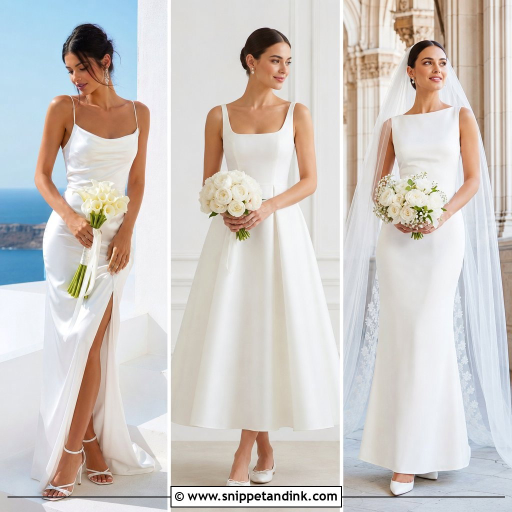 25 Simple Bridal Dress Ideas Elegant Looks for Modern Brides