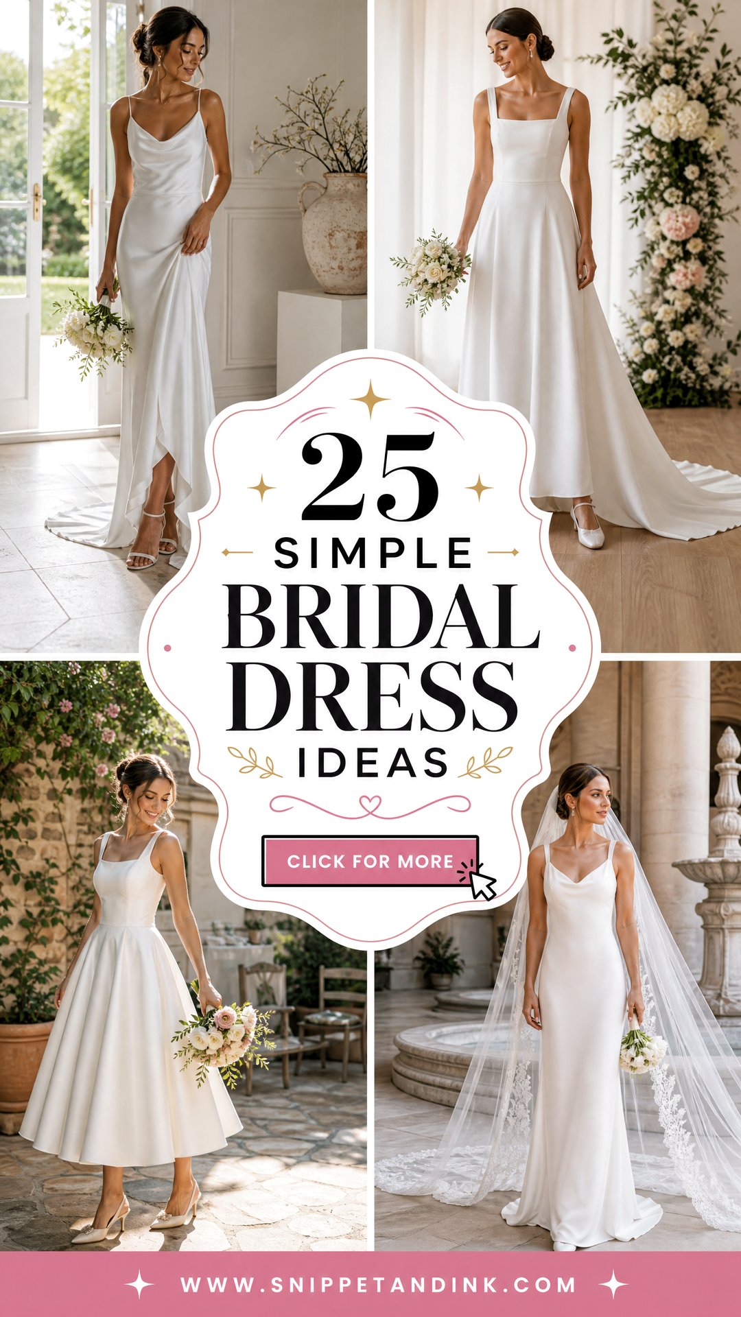 25 Simple Bridal Dress Ideas Elegant Looks for Modern Brides - 25 Simple Bridal Dress Ideas: Elegant Looks for Modern Brides
