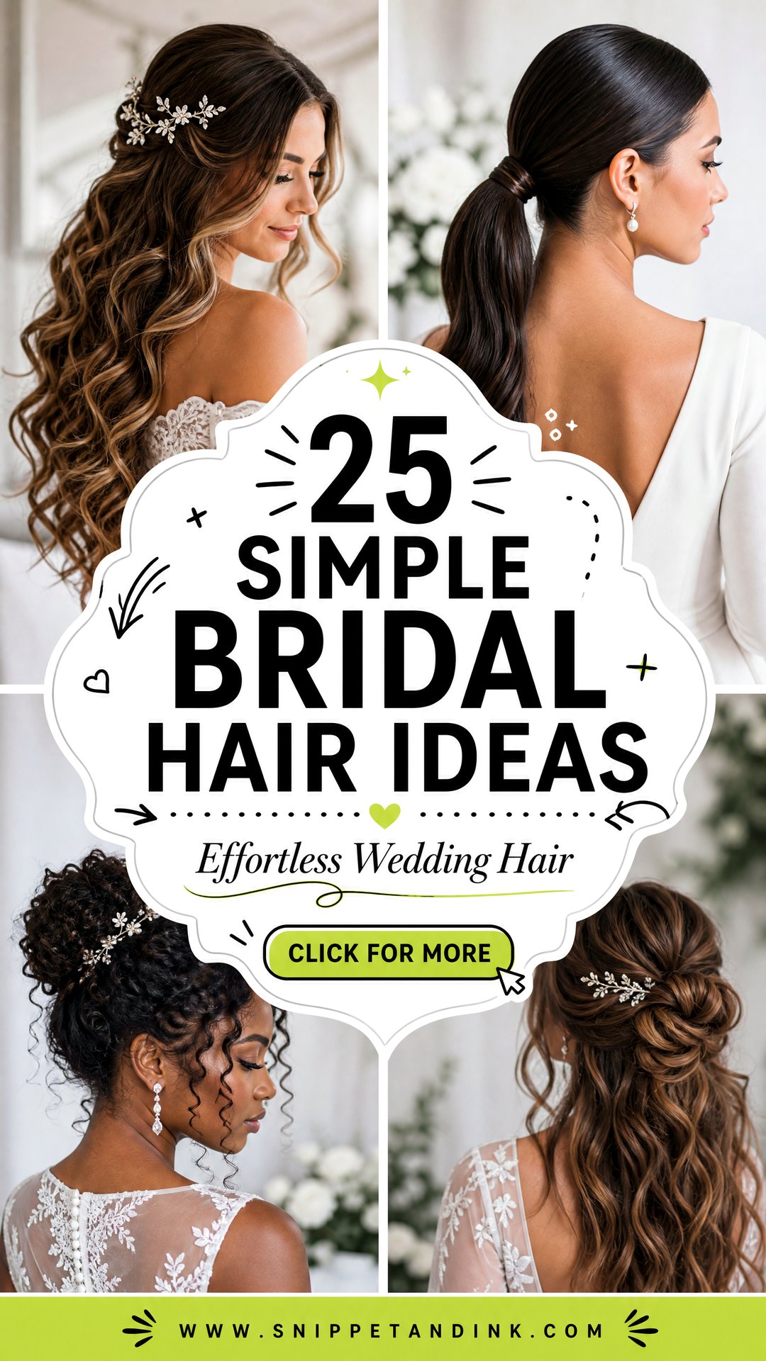 25 Simple Bridal Hair Ideas Effortless Wedding Styles - 25 Simple Bridal Hair Ideas: Effortless Wedding Styles