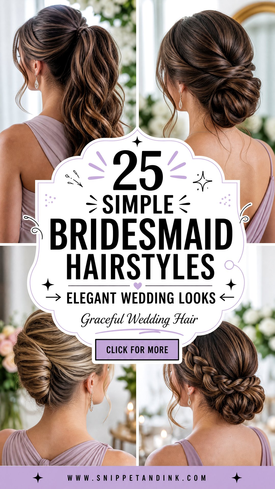 25 Simple Bridesmaid Hairstyles Elegant Wedding Looks - 25 Simple Bridesmaid Hairstyles: Elegant Wedding Looks