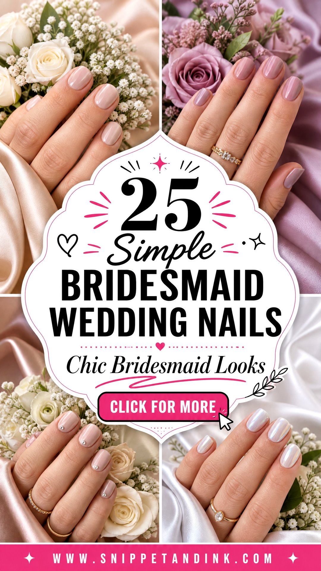 25 Simple Bridesmaid Wedding Nails Chic Looks for 2026 - 25 Simple Bridesmaid Wedding Nails: Chic Looks for 2026