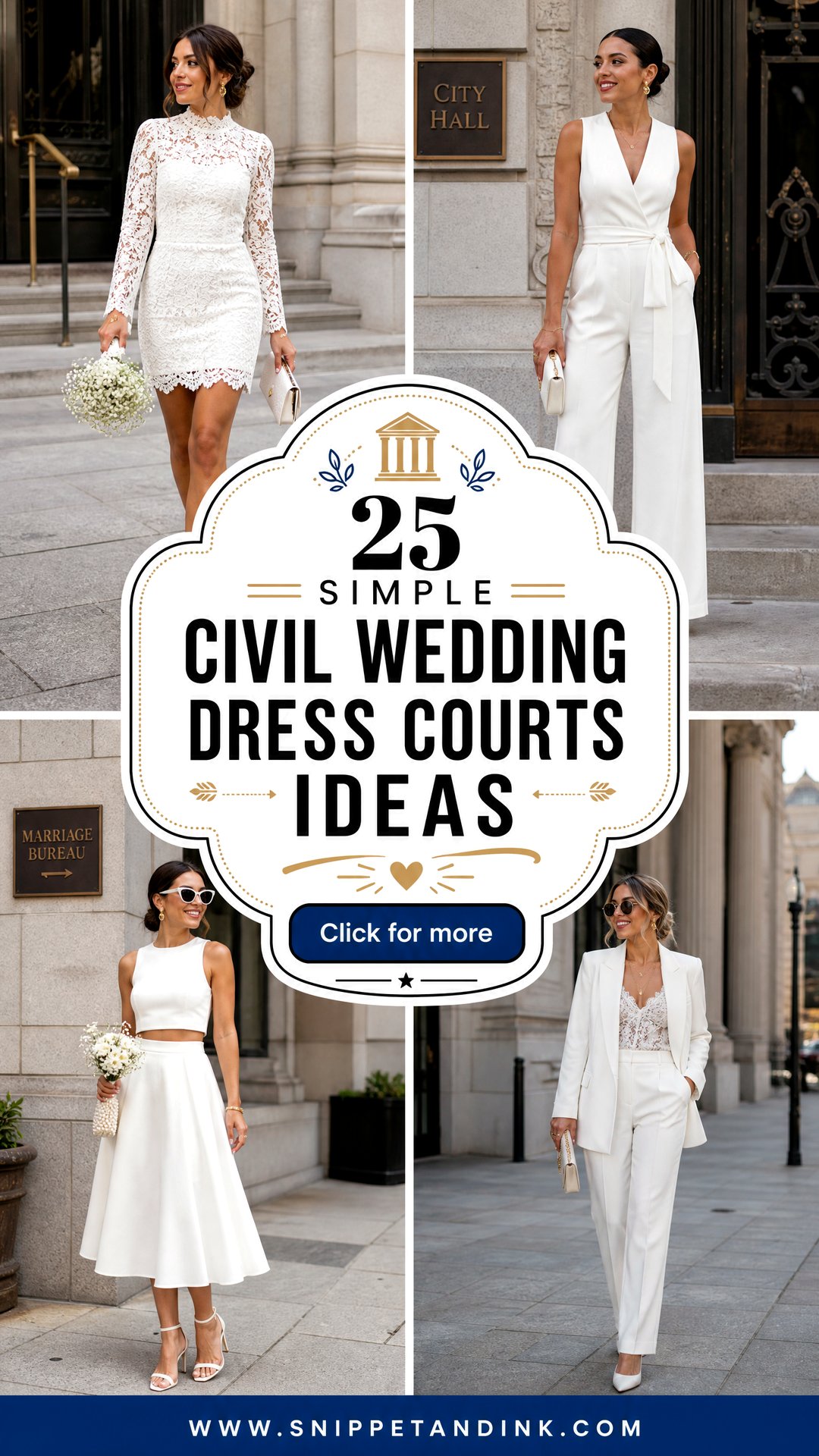25 Simple Civil Wedding Dress Courts Ideas Chic Ceremony Looks - 25 Simple Civil Wedding Dress Courts Ideas: Chic Ceremony Looks