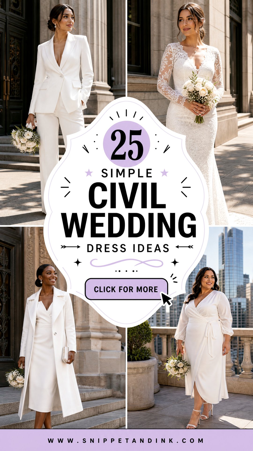 25 Simple Civil Wedding Dress Ideas Chic Looks for City Brides - 25 Simple Civil Wedding Dress Ideas: Chic Looks for City Brides