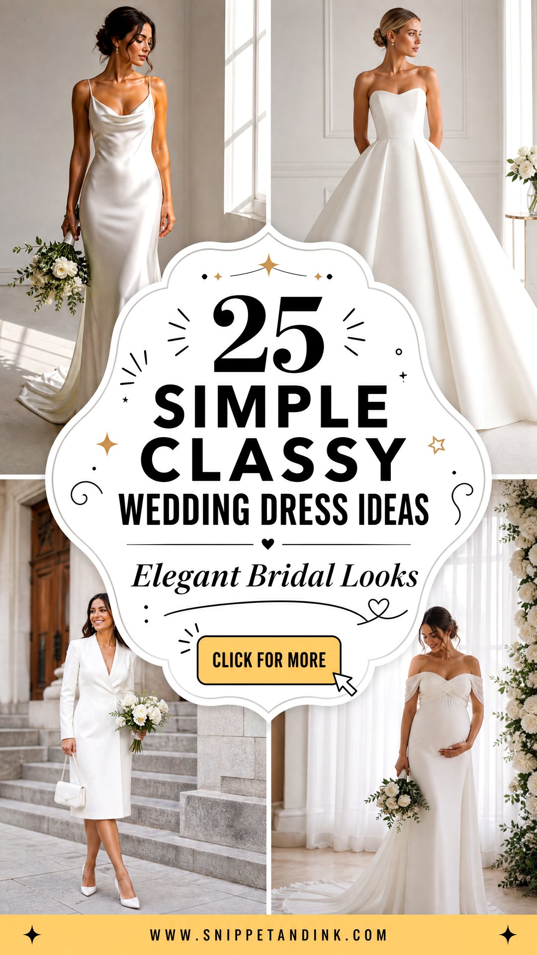 25 Simple Classy Wedding Dress Ideas Elegant Bridal Looks - 25 Simple Classy Wedding Dress Ideas: Elegant Bridal Looks