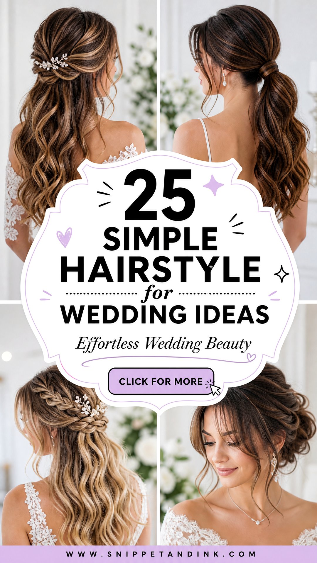 25 Simple Hairstyle for Wedding Ideas That Look Effortless - 25 Simple Hairstyle for Wedding Ideas That Look Effortless