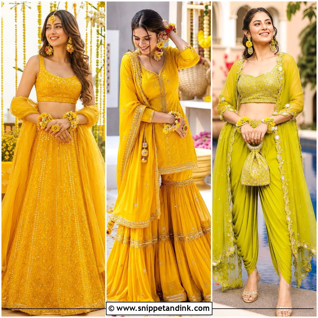 25 Simple Haldi Outfit for Bride Ideas: Radiant Looks to Try