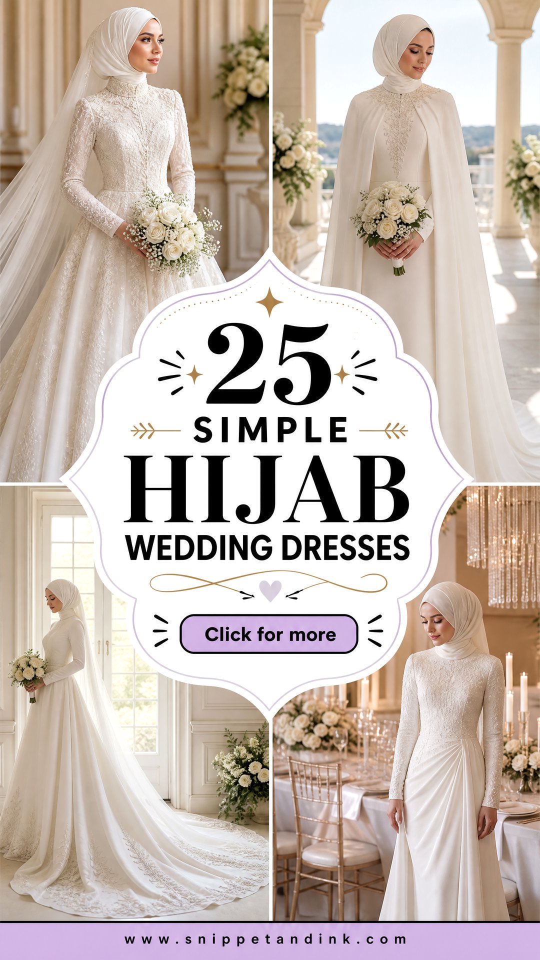 25 Simple Hijab Wedding Dresses Elegant Modest Looks for Brides - 25 Simple Hijab Wedding Dresses: Elegant Modest Looks for Brides