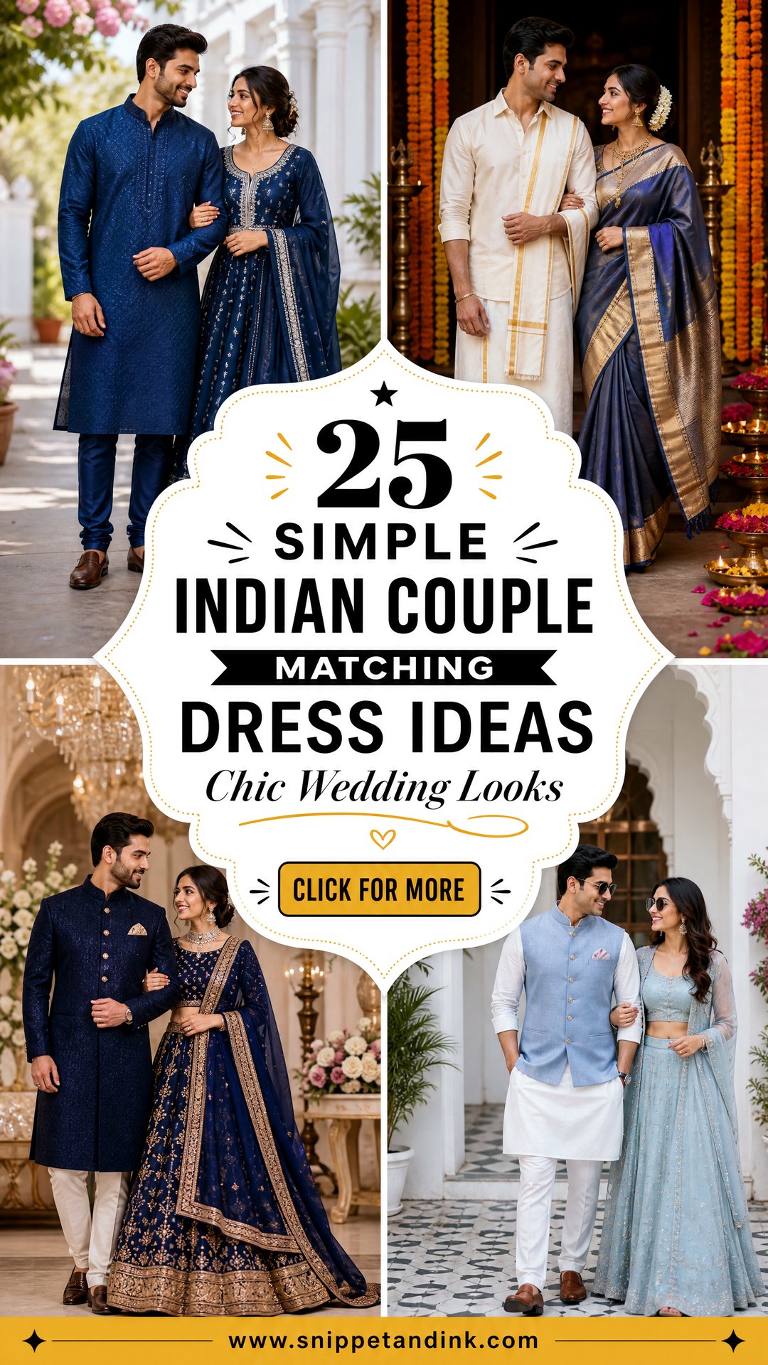 25 Simple Indian Couple Matching Dress Ideas Chic Wedding Looks - 25 Simple Indian Couple Matching Dress Ideas: Chic Wedding Looks