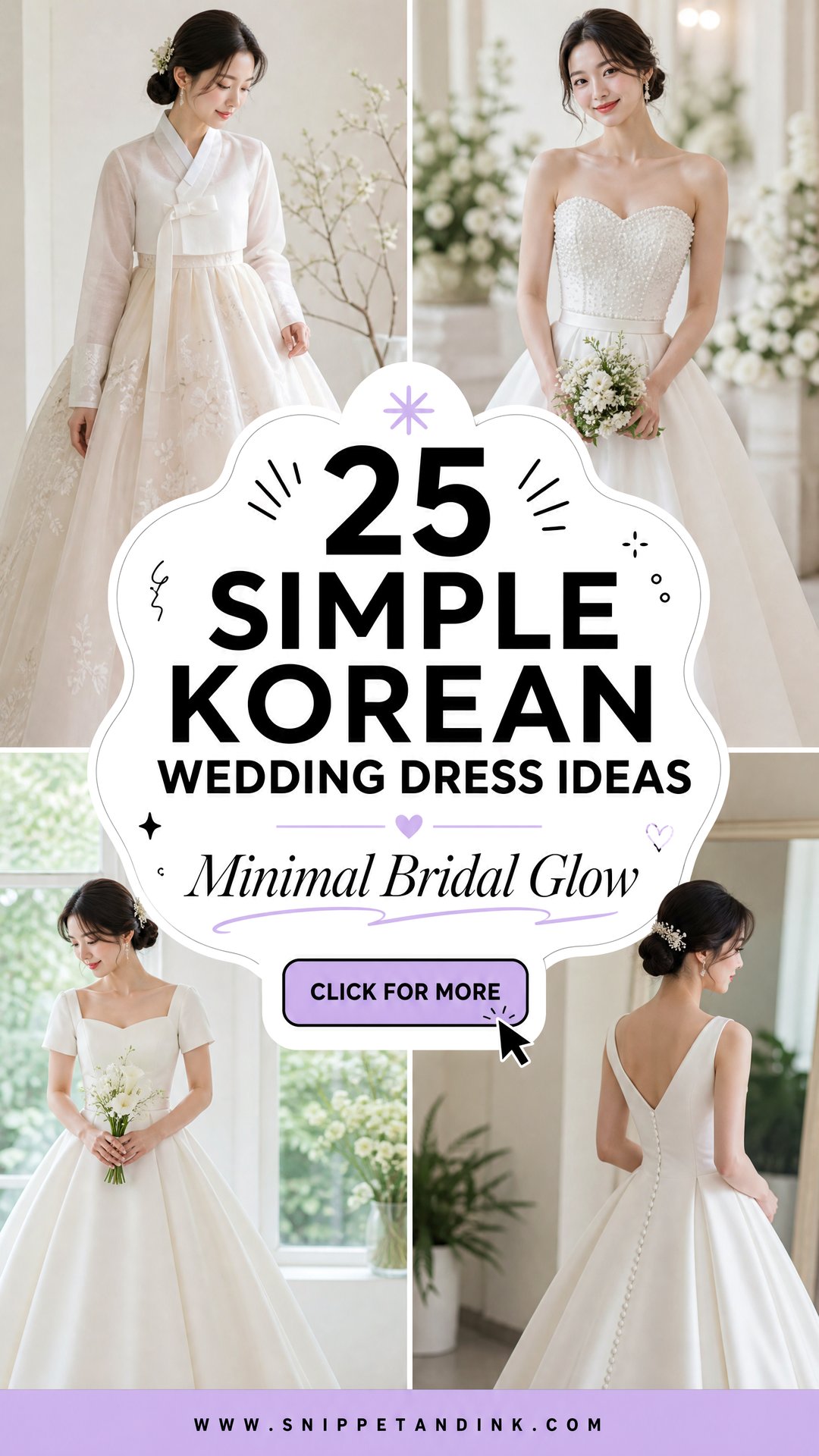 25 Simple Korean Wedding Dress Ideas Chic Minimal Bridal Looks - 25 Simple Korean Wedding Dress Ideas: Chic Minimal Bridal Looks