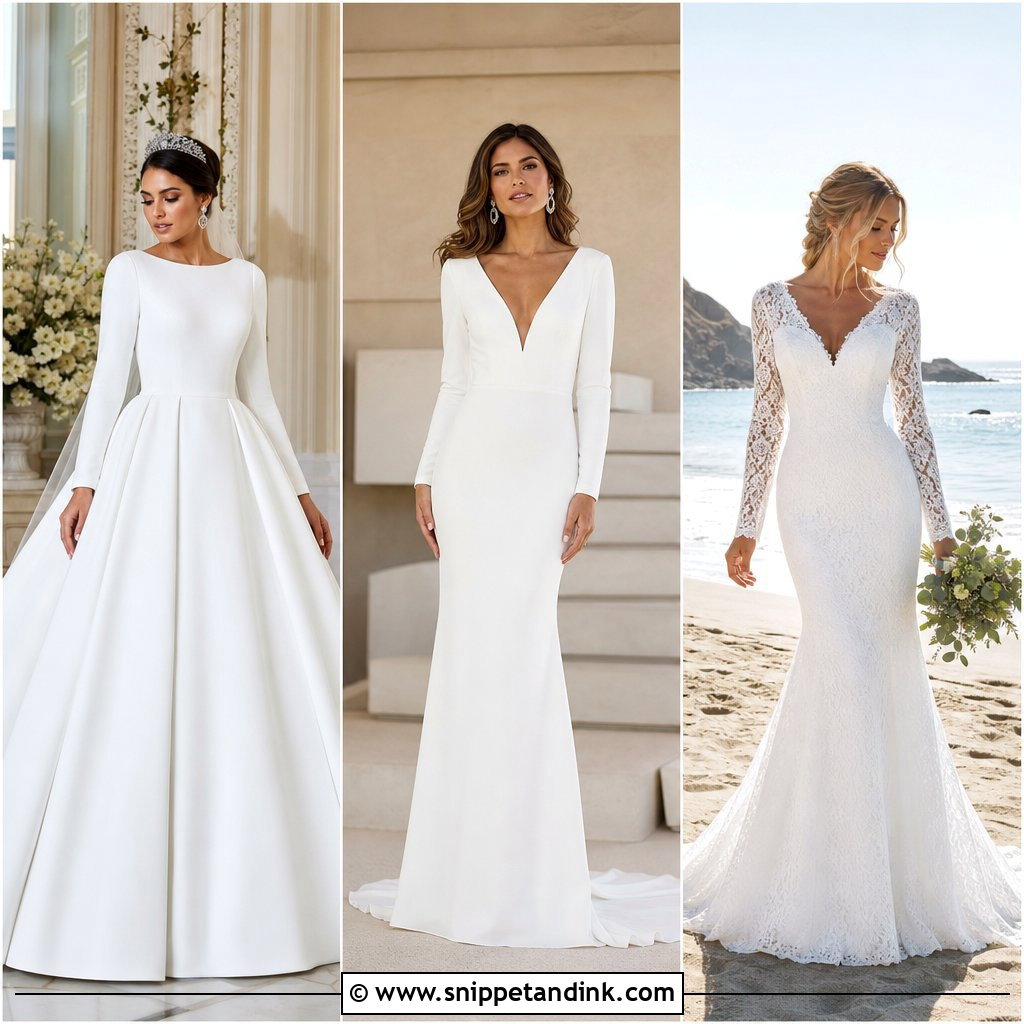 25 Simple Long Sleeve Wedding Dress Ideas: Elegant Bridal Looks