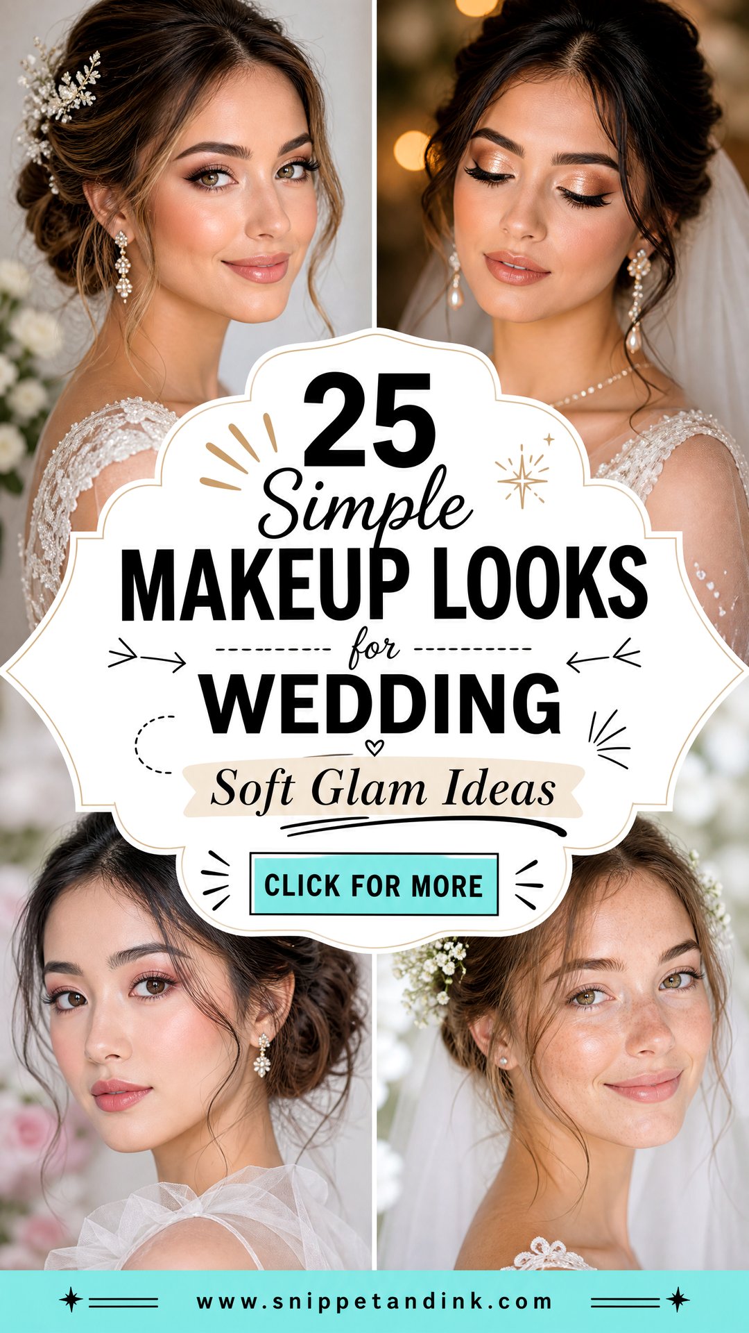 25 Simple Makeup Looks for Wedding Soft Glam Ideas - 25 Simple Makeup Looks for Wedding: Soft Glam Ideas