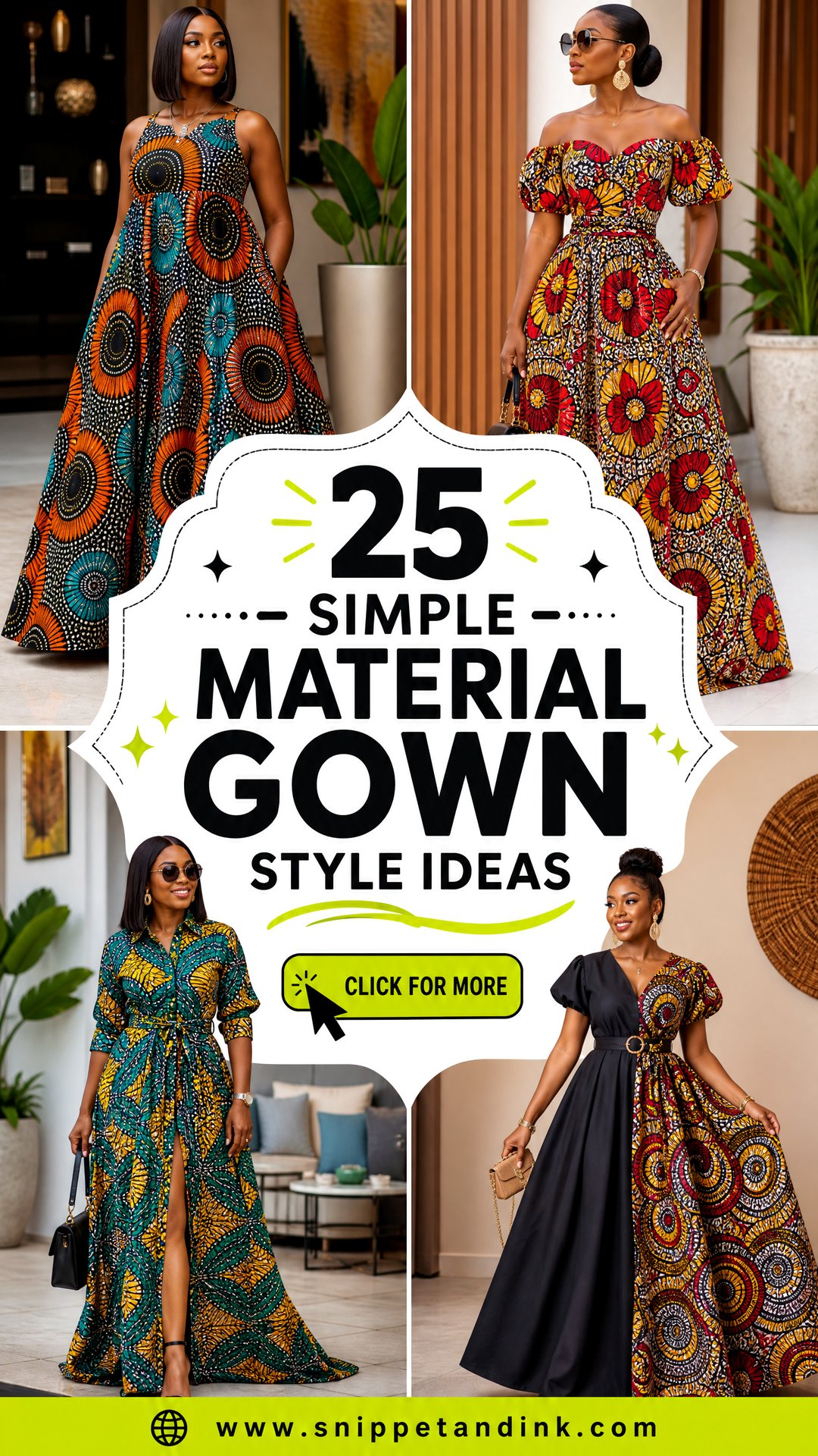 25 Simple Material Gown Style Ideas Elegant Looks to Inspire - 25 Simple Material Gown Style Ideas: Elegant Looks to Inspire