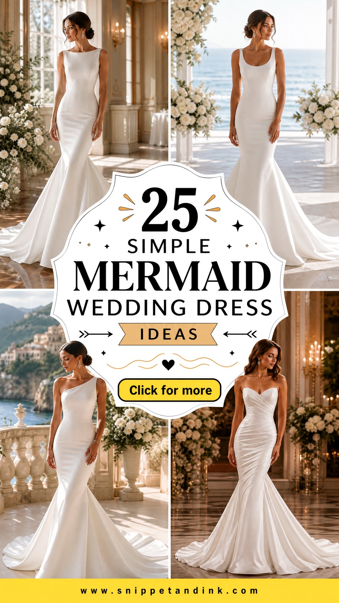 25 Simple Mermaid Wedding Dress Ideas Sleek Bridal Looks to Love - 25 Simple Mermaid Wedding Dress Ideas: Sleek Bridal Looks to Love