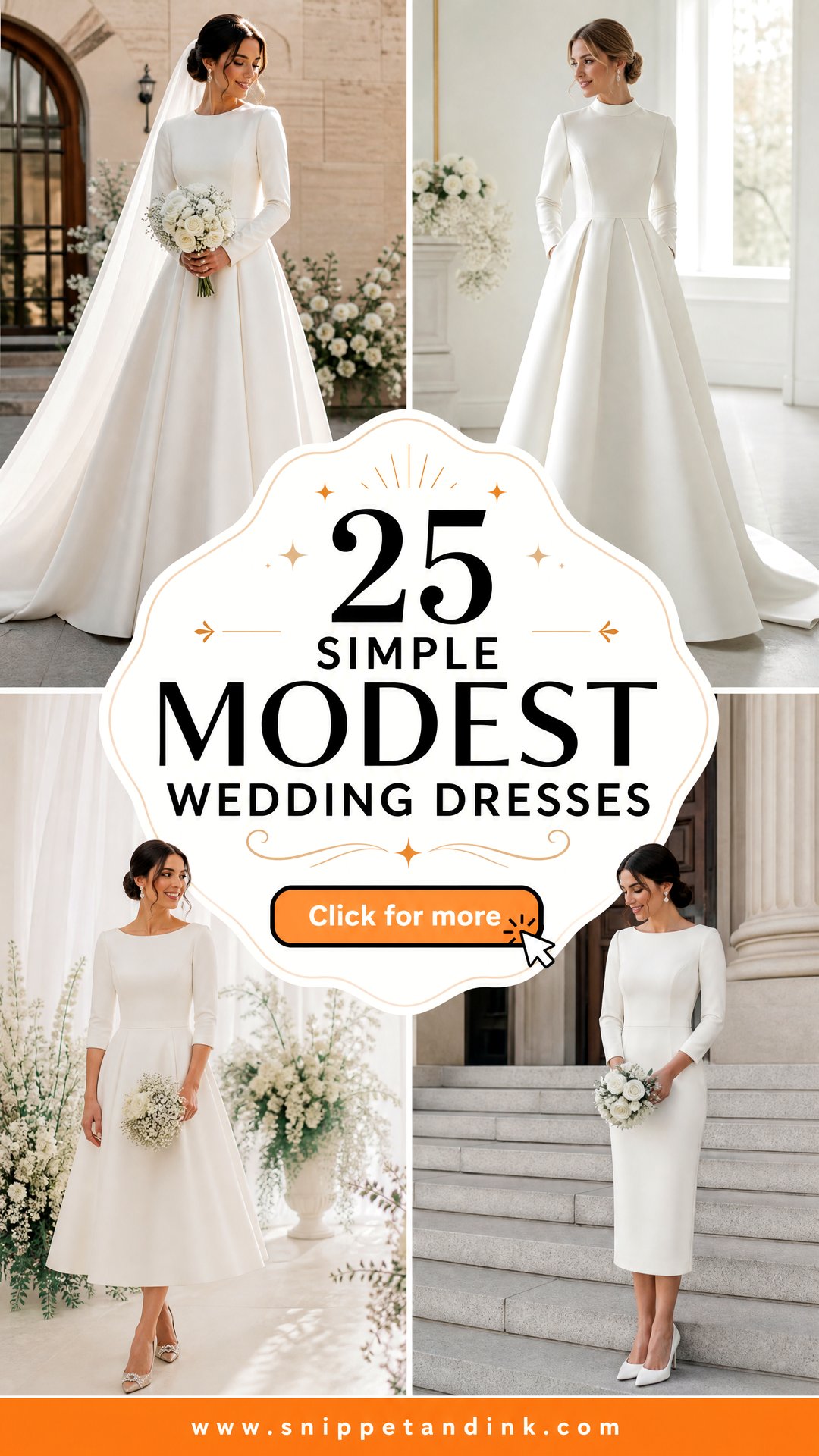 25 Simple Modest Wedding Dresses Elegant Looks for Modern Brides - 25 Simple Modest Wedding Dresses: Elegant Looks for Modern Brides