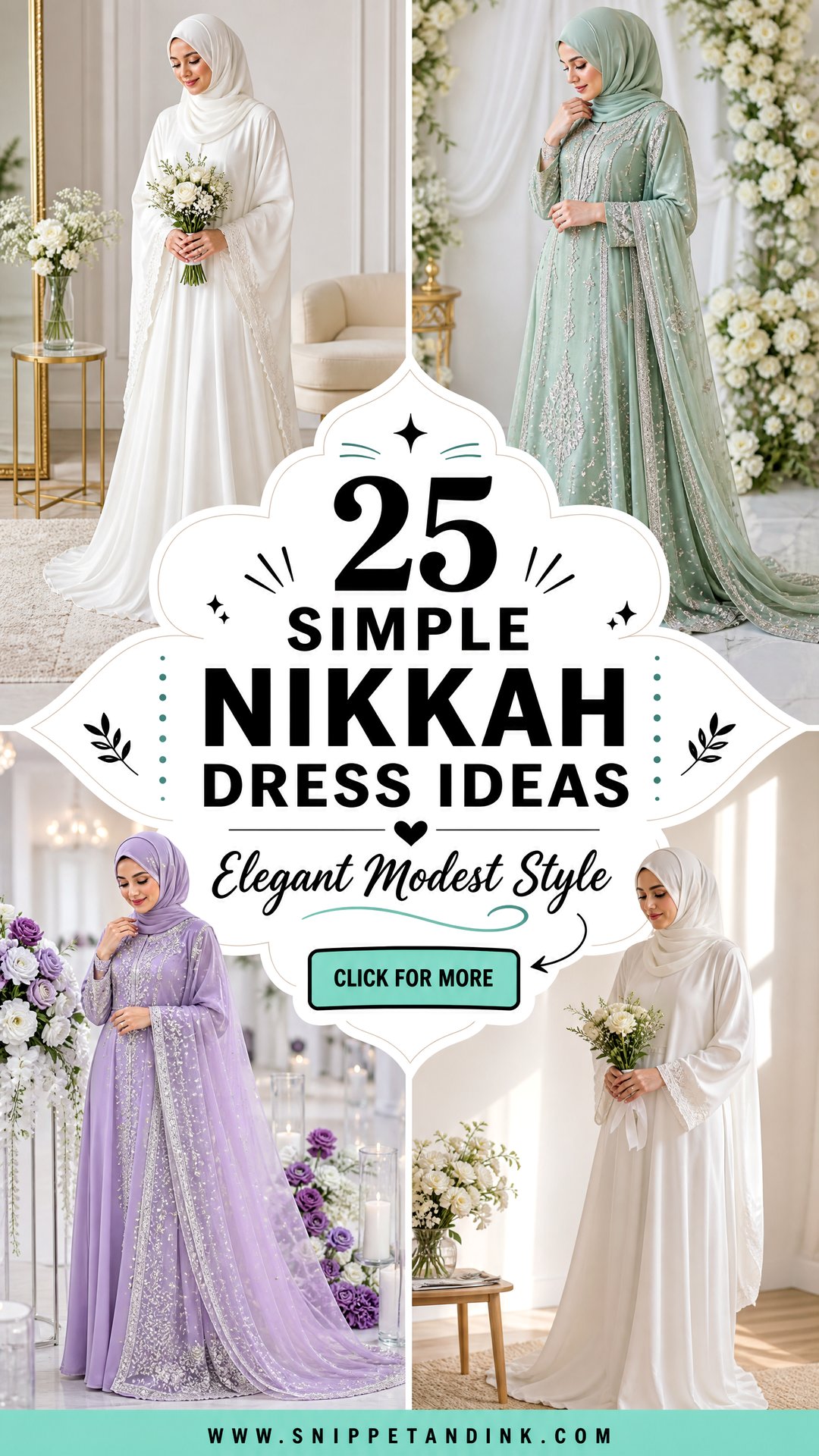 25 Simple Nikkah Dress Ideas Elegant Modest Bridal Looks - 25 Simple Nikkah Dress Ideas: Elegant Modest Bridal Looks