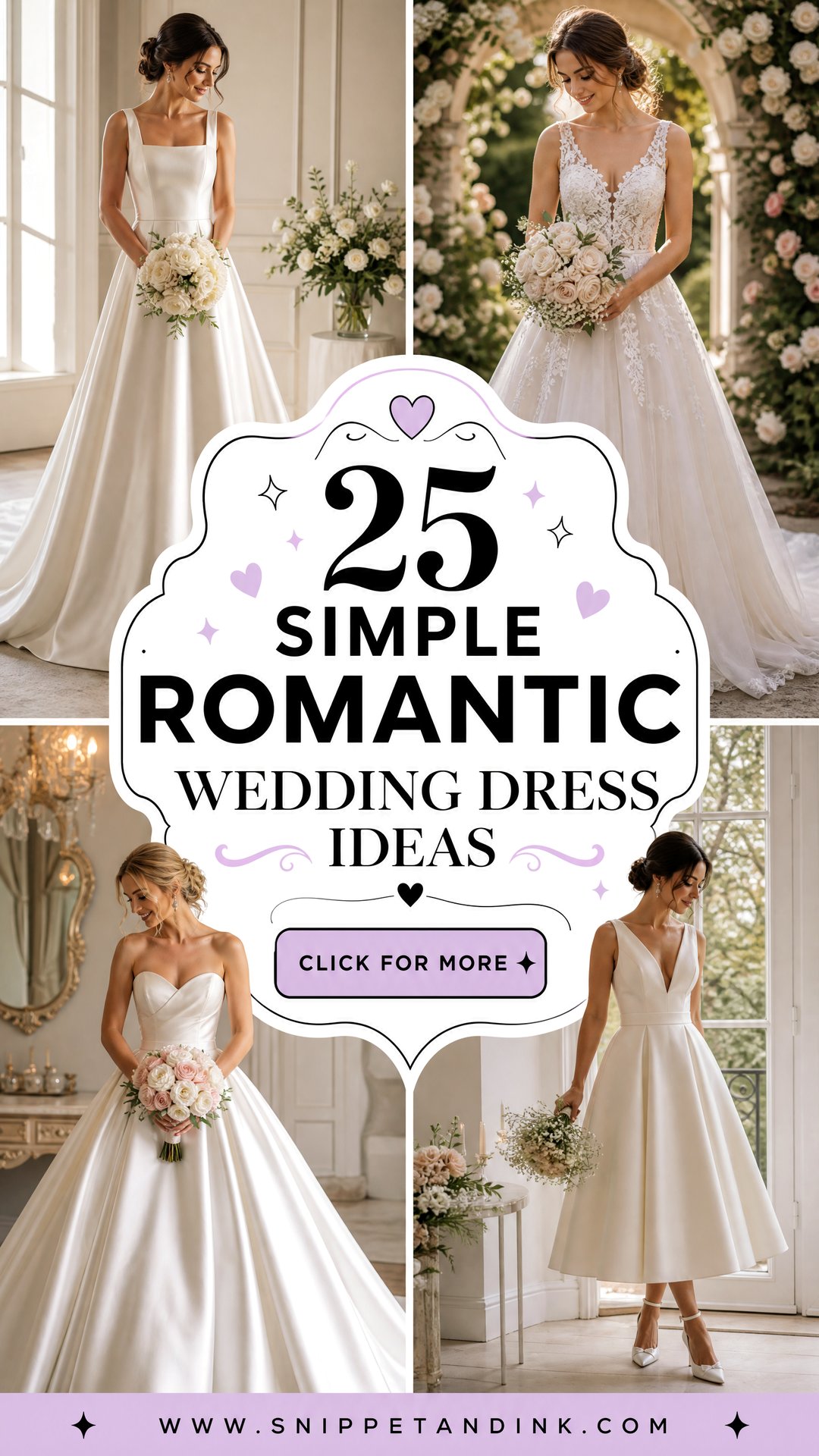 25 Simple Romantic Wedding Dress Ideas Dreamy Looks to Love - 25 Simple Romantic Wedding Dress Ideas: Dreamy Looks to Love